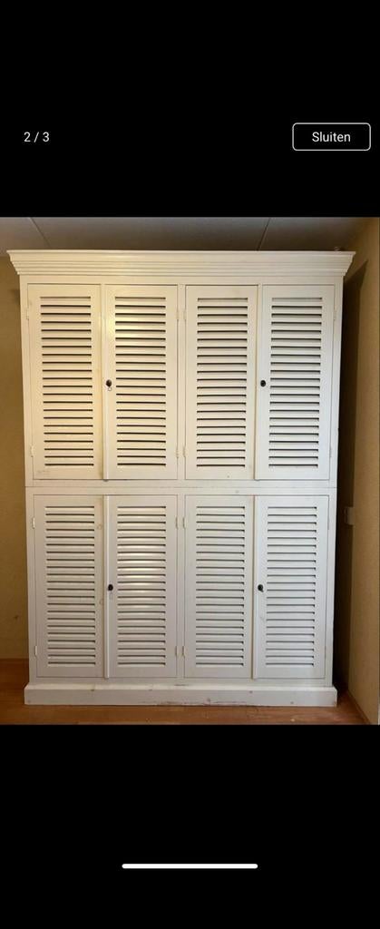 Te koop: grote Louvre kledingkast (massief hout, Riviera Mai, Huis en Inrichting, Kasten | Kledingkasten, Ophalen, 200 cm of meer