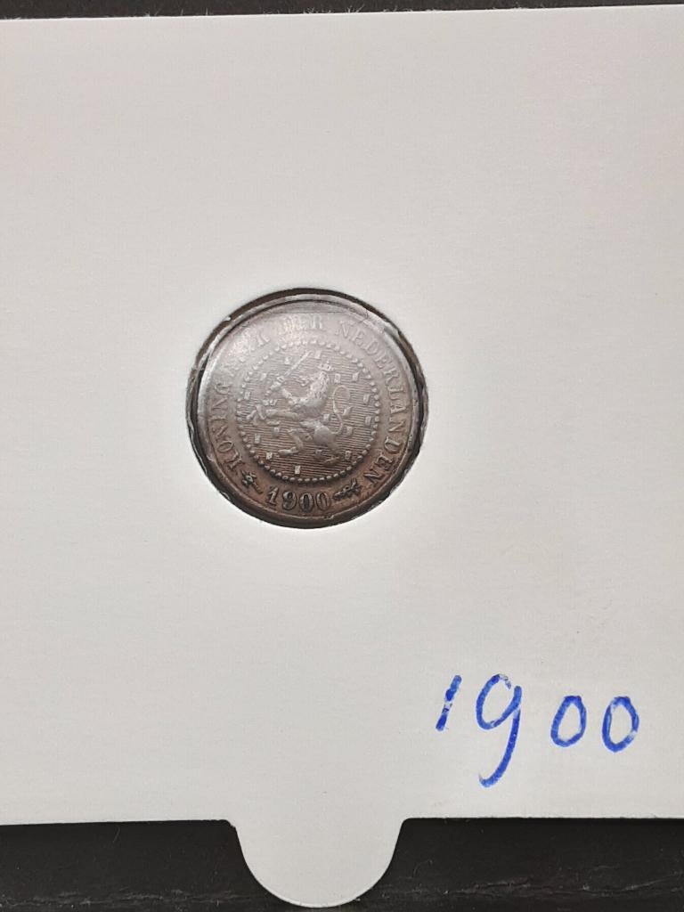 1/2 cent 1900 Koningin Wilhelmina, Ophalen of Verzenden, Koningin Wilhelmina, Overige waardes, Losse munt
