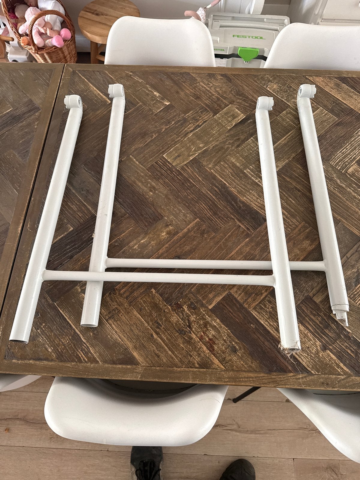 Festool mft kapex poten (2 stuks), Ophalen, Tafelpoot, Minder dan 50 cm, Gebruikt