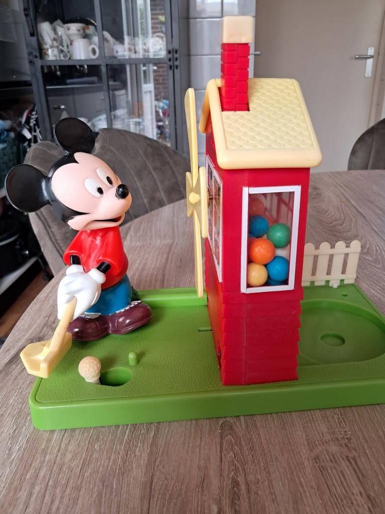 Disney Mickey Mouse Kauwgomballenautomaat Golf Windmolen, Ophalen of Verzenden, Gebruikt, Jongen of Meisje