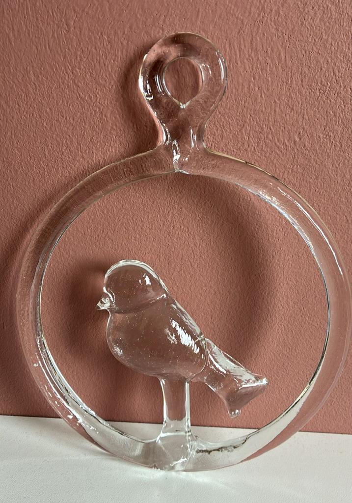 Kosta Boda vintage glazen raamhanger vogel, Ophalen of Verzenden