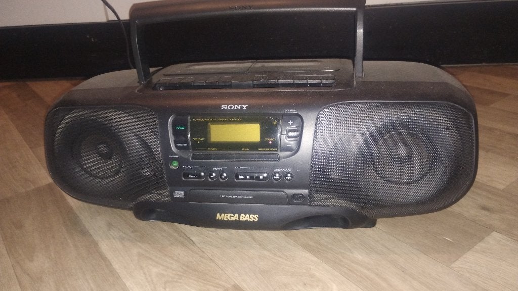 Sony CD/Radio/Dubbel Cassettedeck Boombox Frontloading !, Audio, Tv en Foto, Ophalen of Verzenden, Dubbel, Sony
