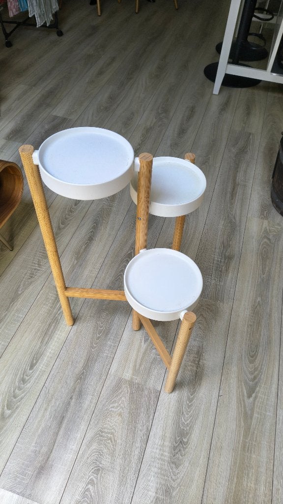 IKEA Satsumas plantenstandaard, Ophalen, Hout, Zo goed als nieuw, Wit