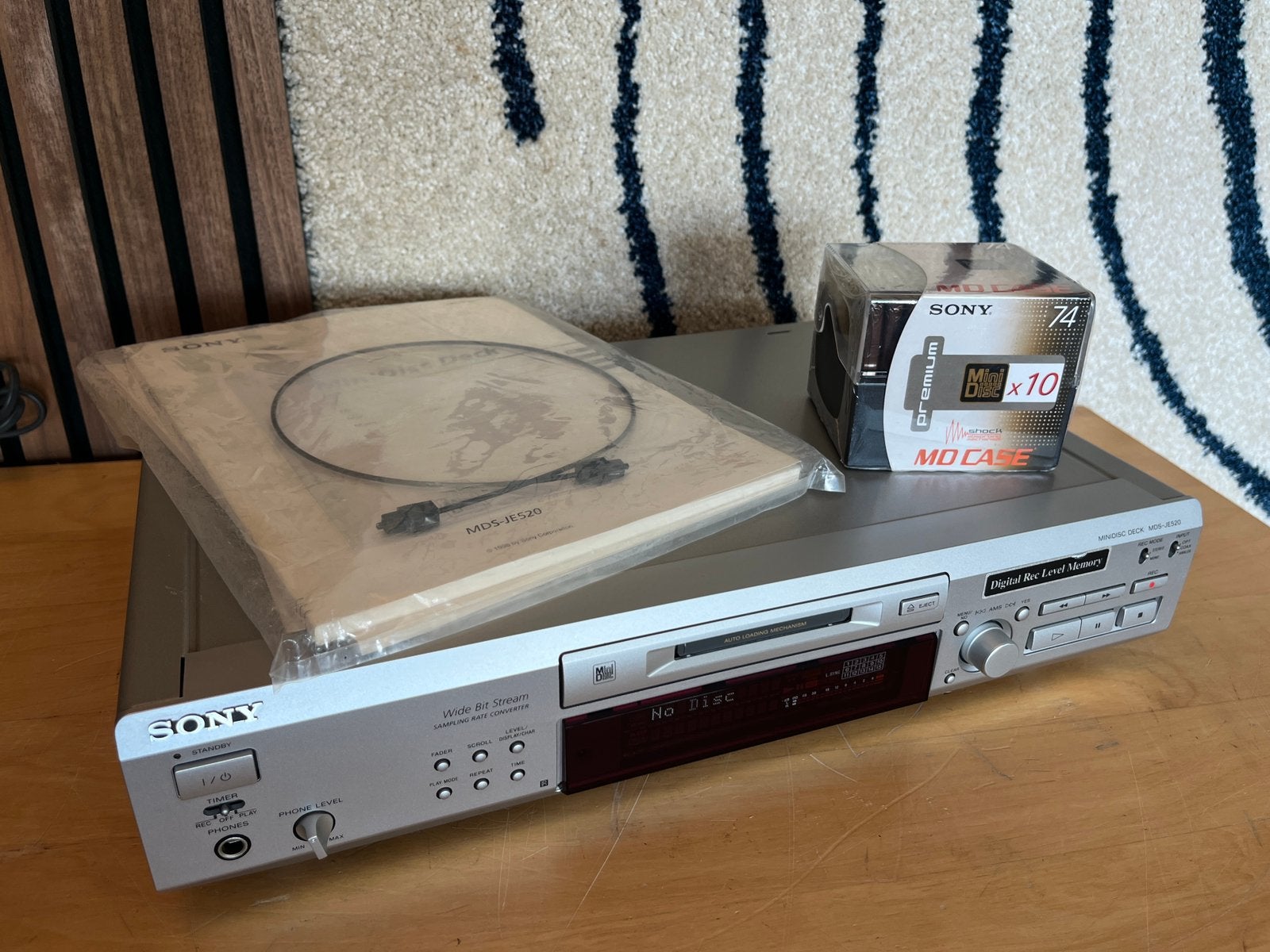 Sony MDS JE520, Audio, Tv en Foto, Walkmans, Discmans en Minidiscspelers, Ophalen of Verzenden, Minidisc-recorder