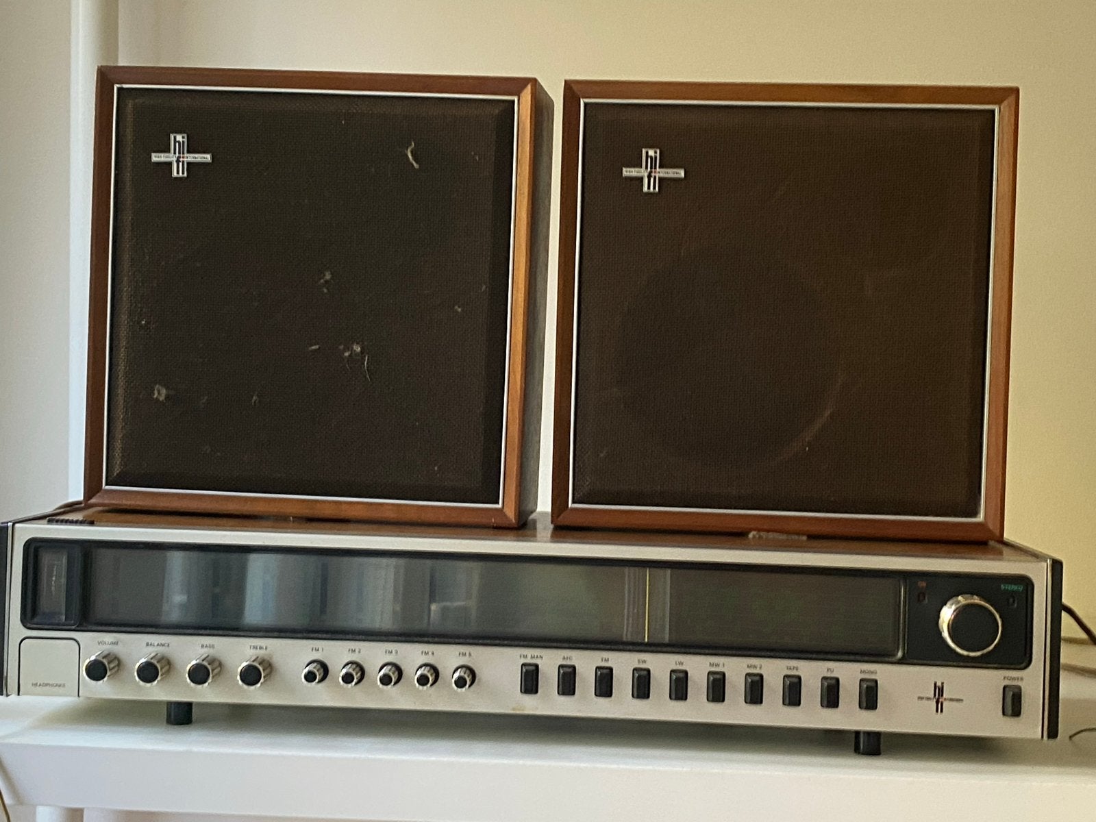 Werkende Philips hifi+platenspeler set met originele folders, Ophalen, Gebruikt, Platenspeler, Philips