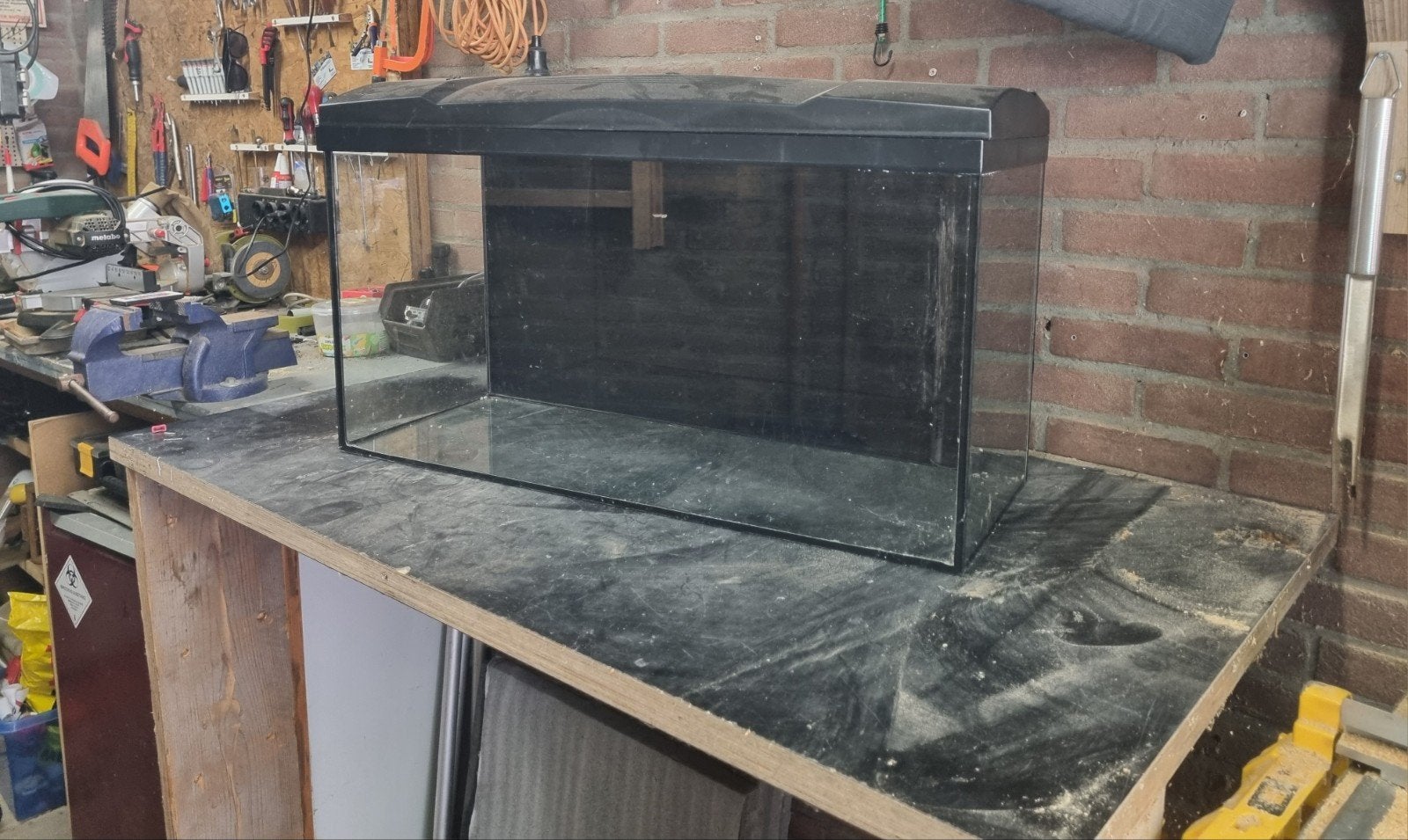 Aquarium (lek!), Dieren en Toebehoren, Ophalen, Inclusief deksel, Gebruikt, Leeg aquarium