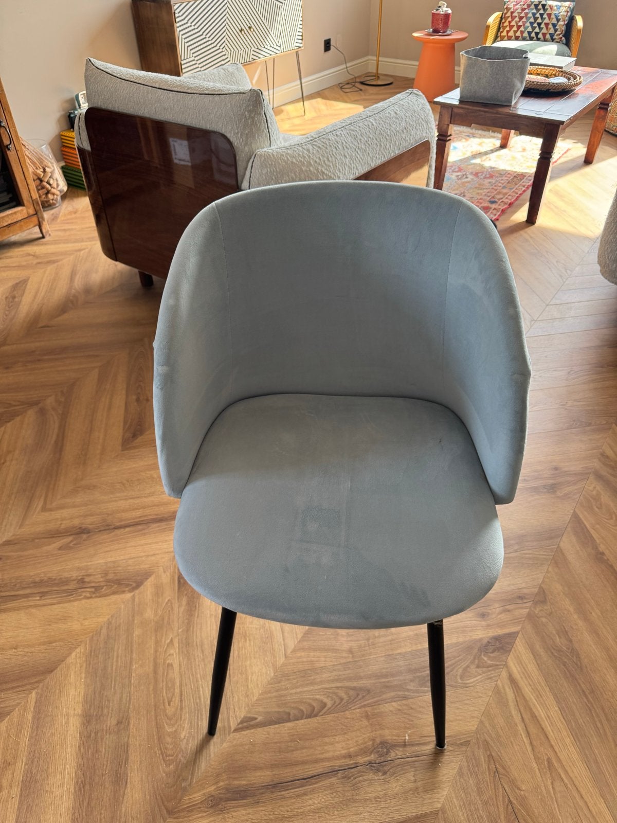 Søstrene Grene Stoelen - Set van 5 - Uitstekende Staat, Ophalen, Blauw, Zo goed als nieuw, Stof