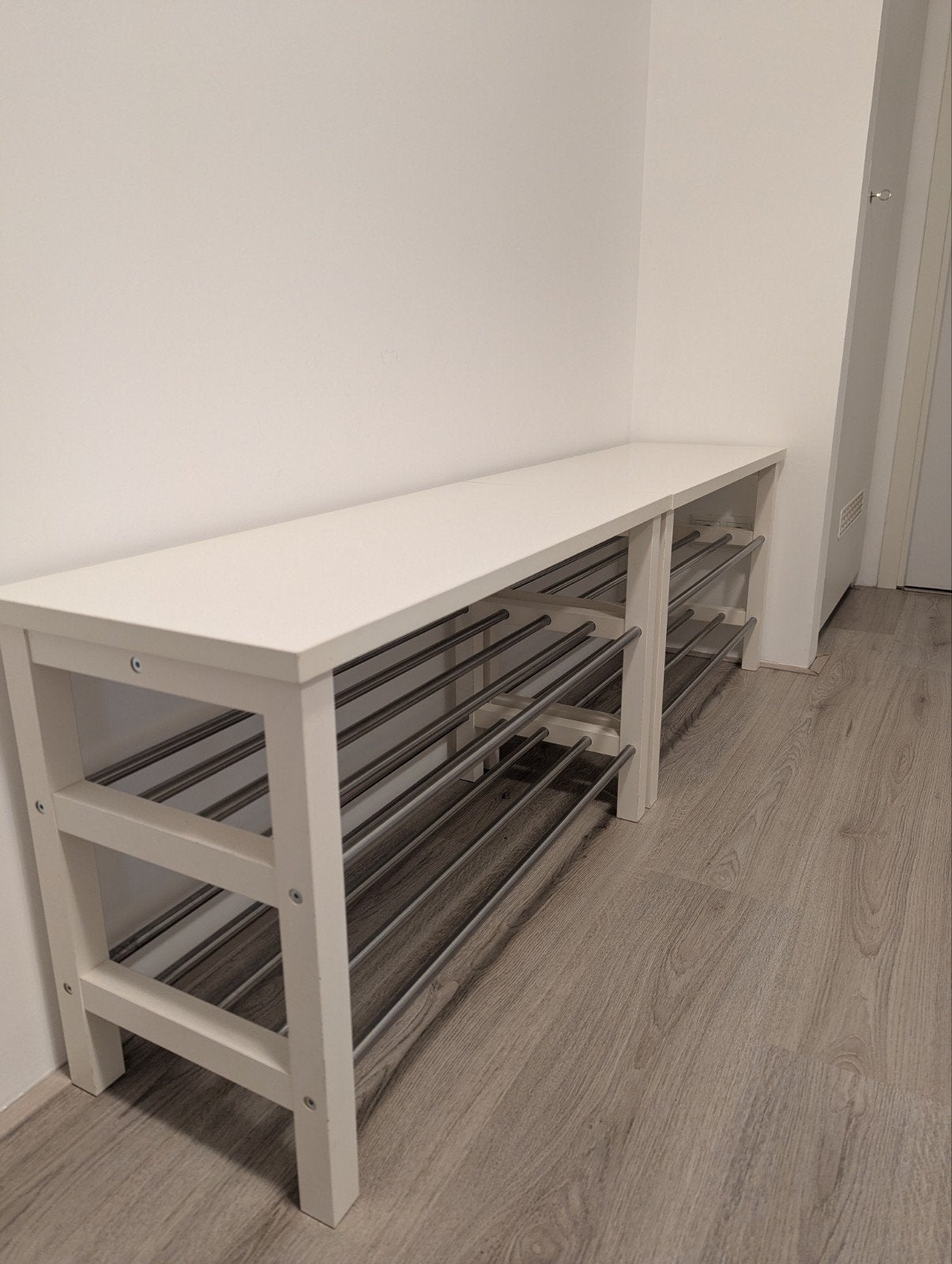 schoenen bankjes - Tjusig Ikea (20€ p.s), Huis en Inrichting, Ophalen, Zo goed als nieuw