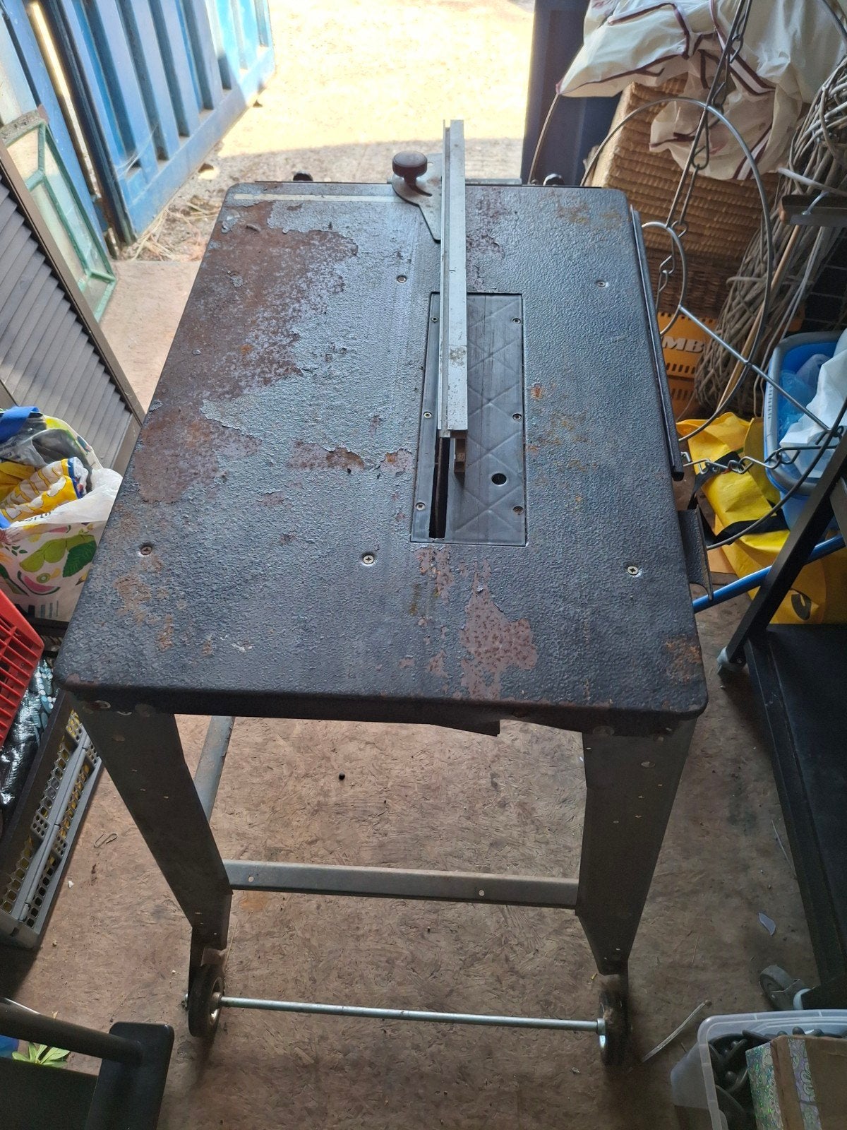 Zaagtafel, Ophalen, Gebruikt