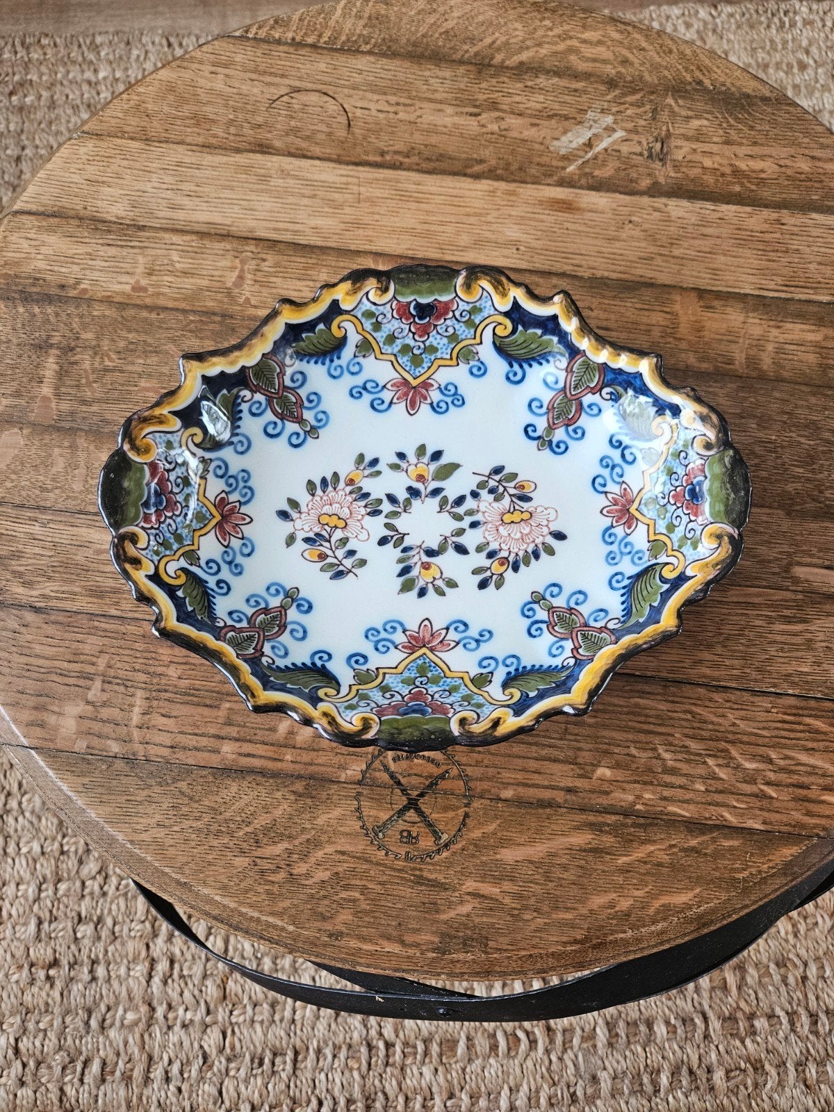 Makkum Tichelaar Ovale Polychrome Schaal - Model 2 (1996), Ophalen of Verzenden