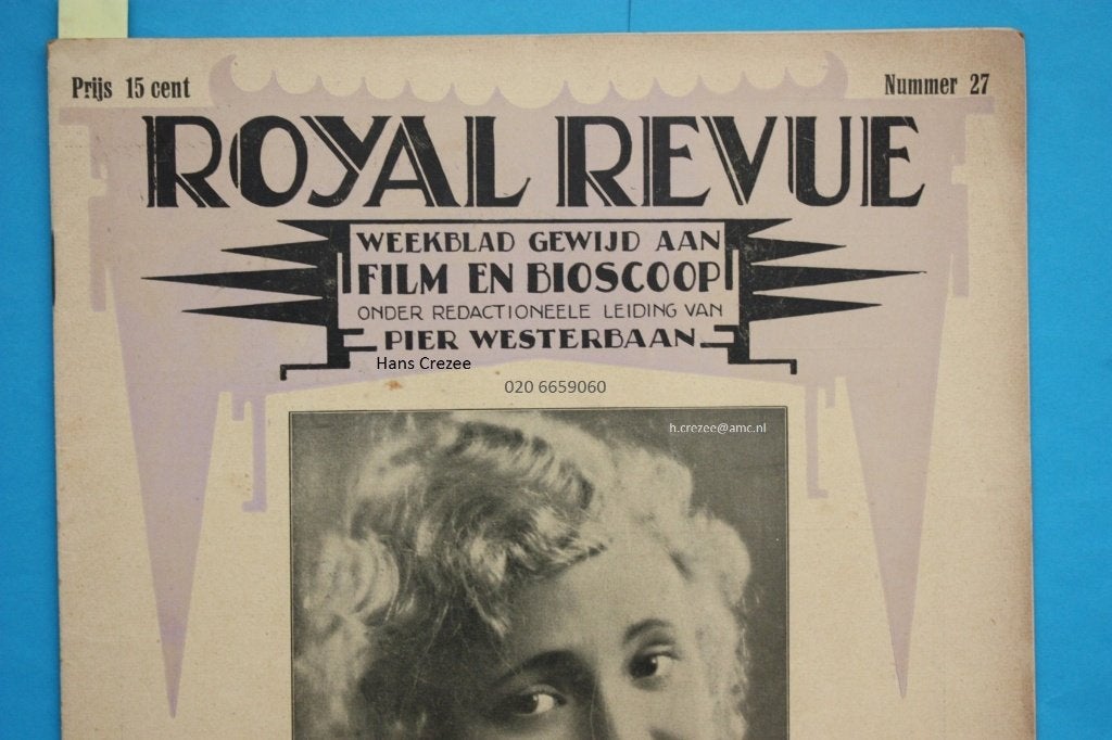 gezocht revue weekblad gewijd aan film en bioscoop 1930 1931, Ophalen of Verzenden, Gelezen, Muziek, Film of Tv
