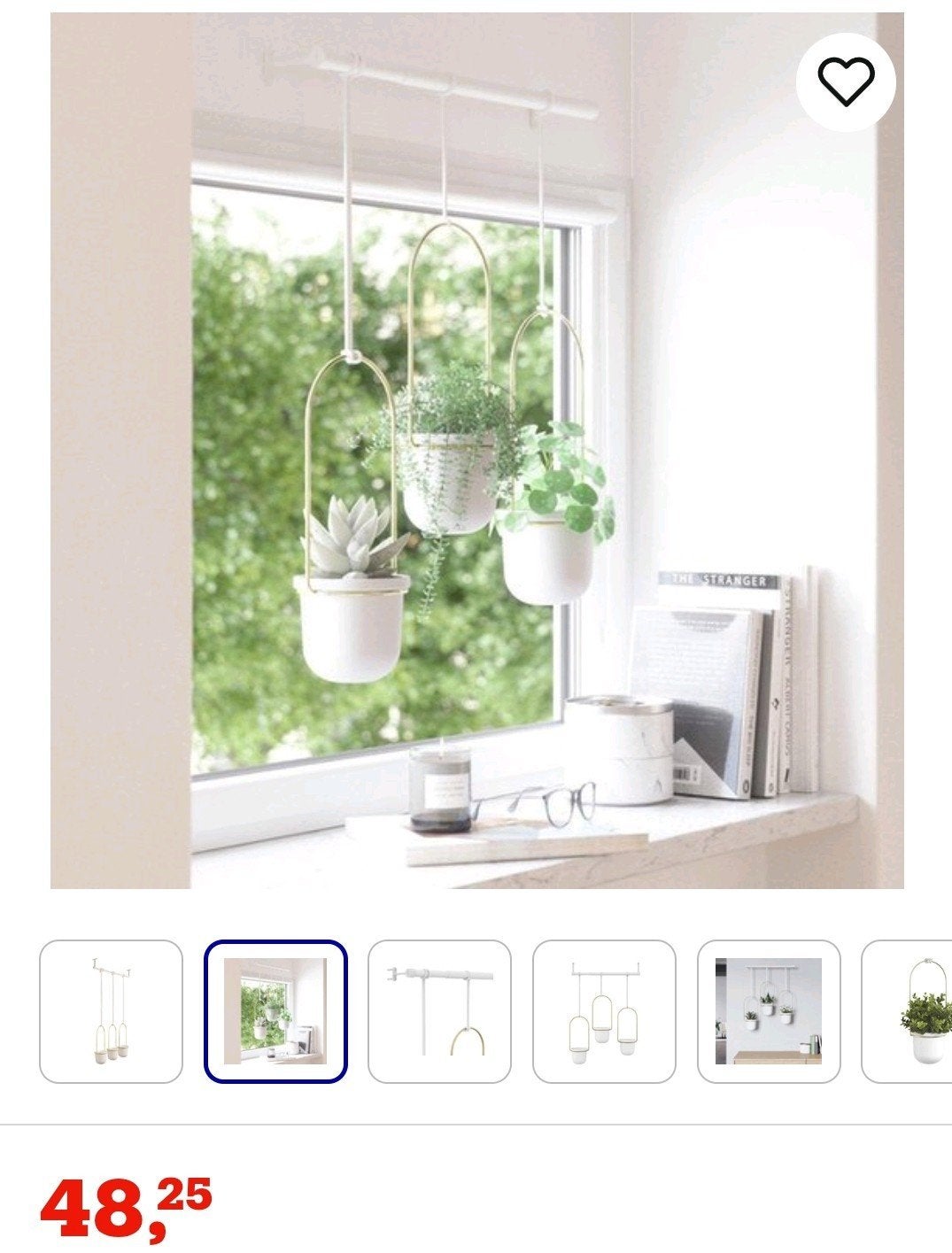 Nieuw Umbra Triflora Hangende Bloempotten - Wit/Messing, Nieuw, Ophalen of Verzenden, Info@umbra.com, Binnen
