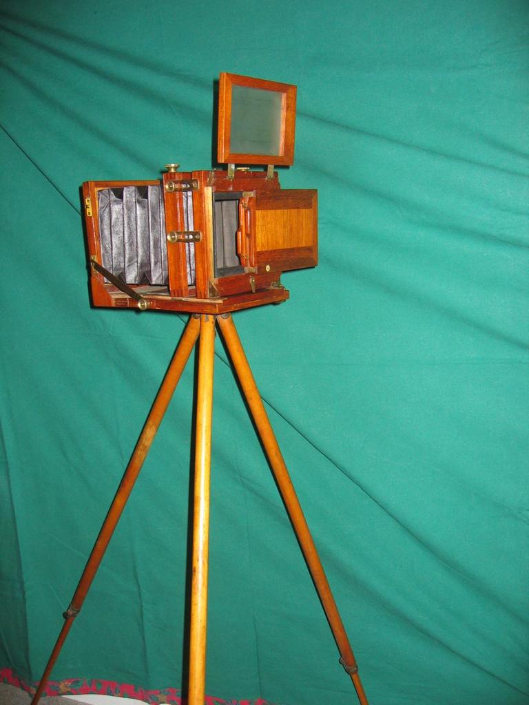Prachtige Antieke Mahoniehouten Tailboard Camera –, Antiek en Kunst, Ophalen