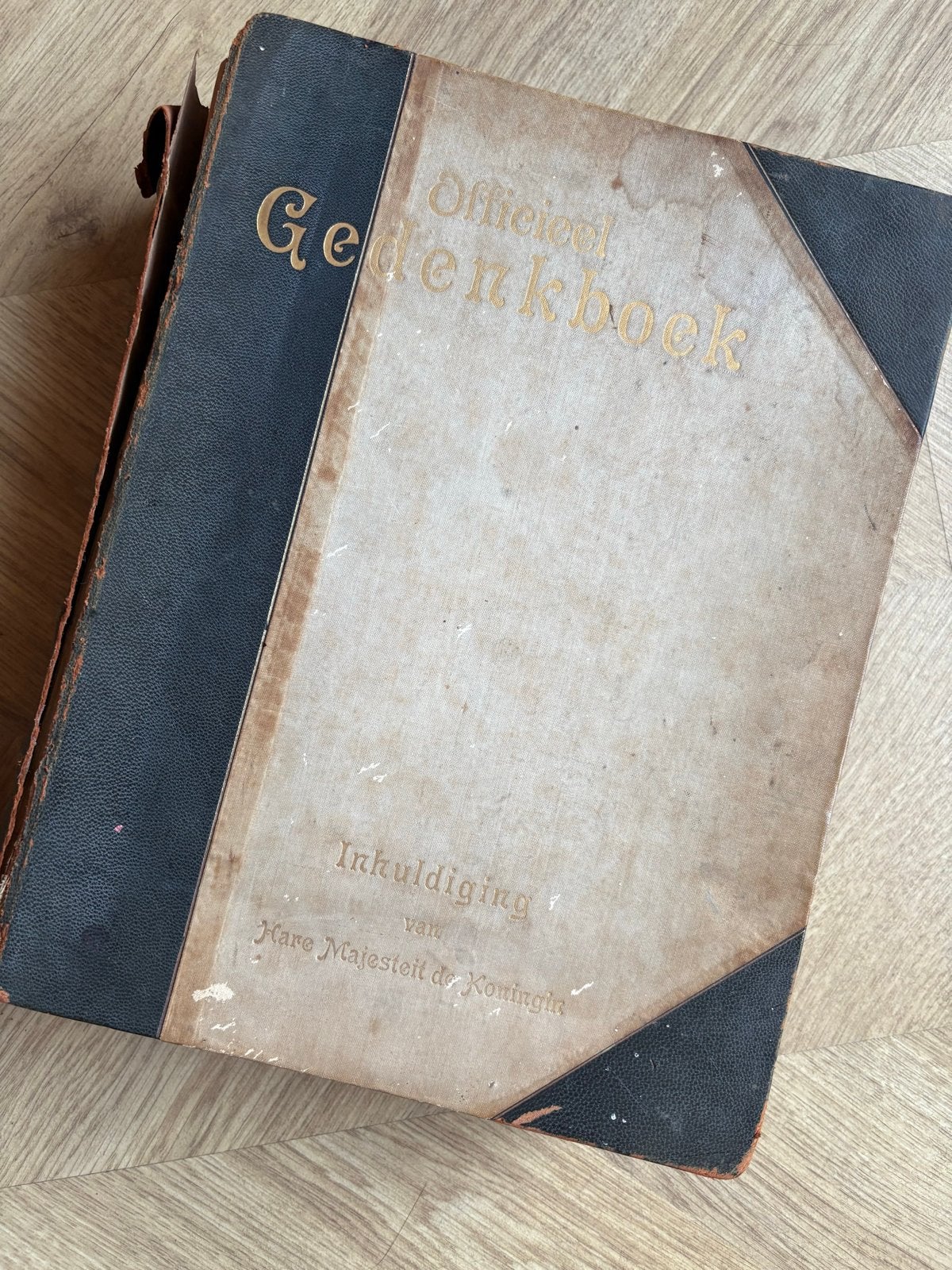 Officieel Gedenkboek Inhuldiging Koningin Wilhelmina 1898, Boeken, Ophalen of Verzenden, 19e eeuw, Gelezen