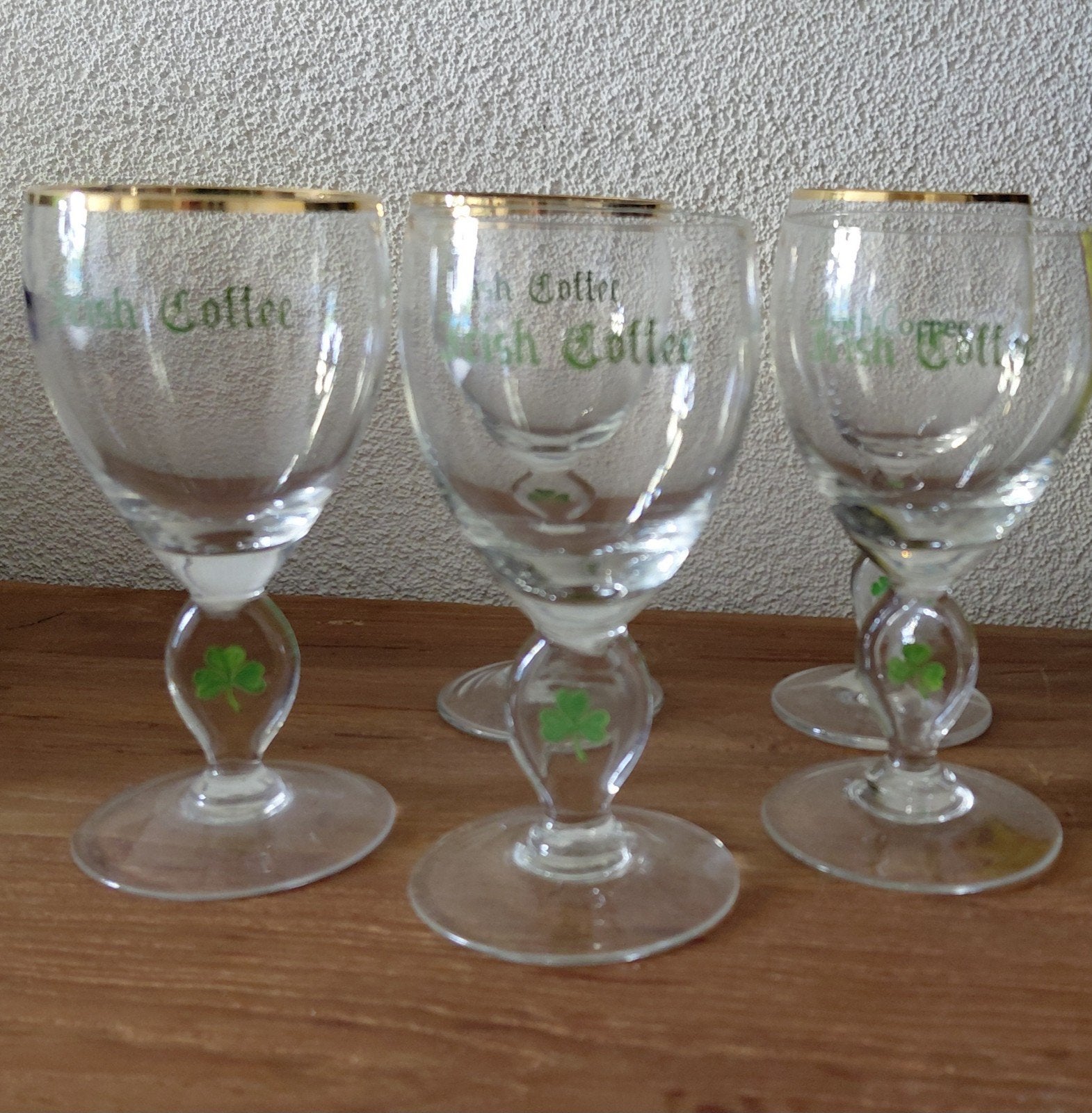 5 vintage Irish coffee glazen, Verzamelen, Glas en Borrelglaasjes, Ophalen of Verzenden, Zo goed als nieuw, Borrel- of Shotglas