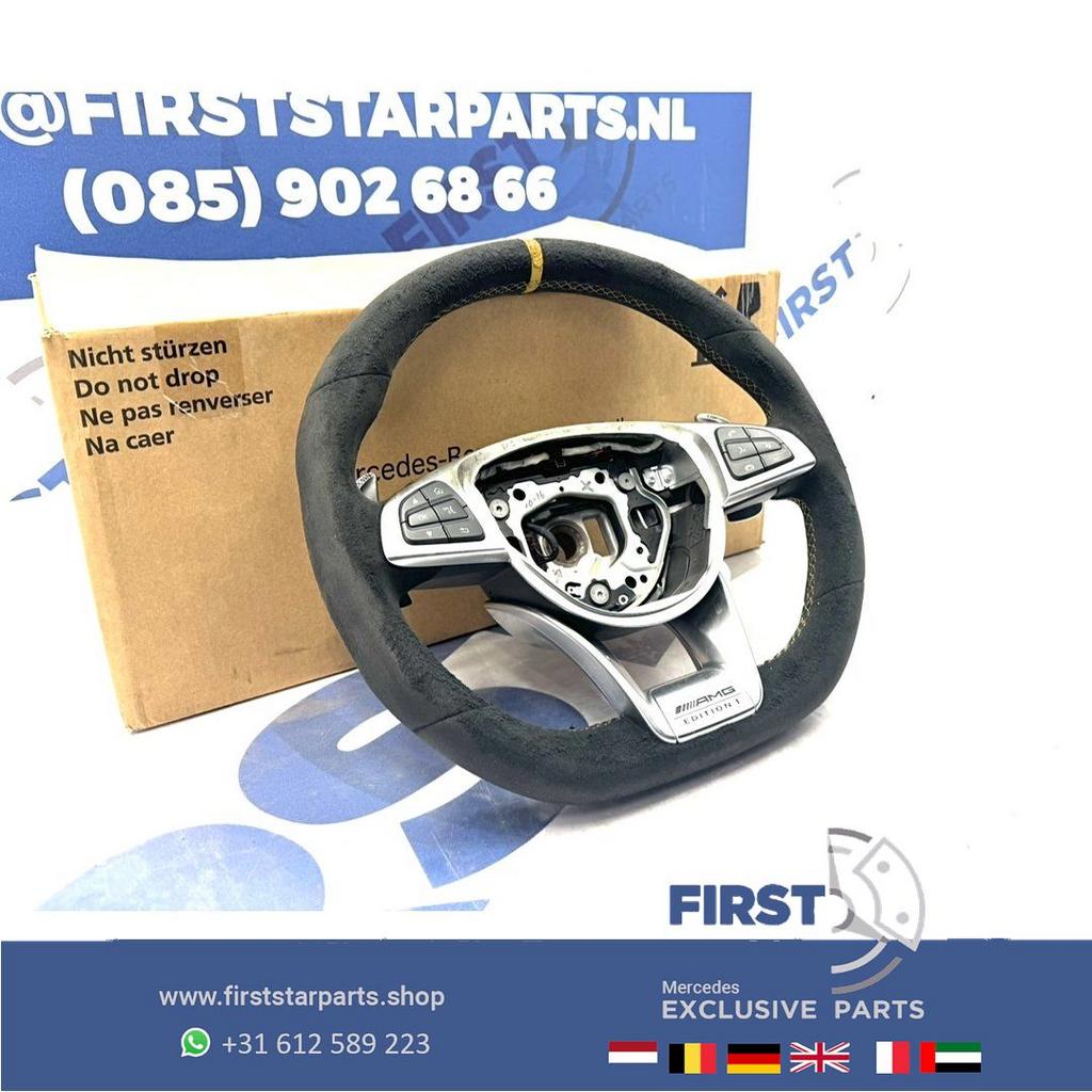 W205 C63 W253 GLC63 AMG STUUR EDITION 1 GELE STIK C GLC 63 K, Gebruikt, -, Ophalen of Verzenden, -