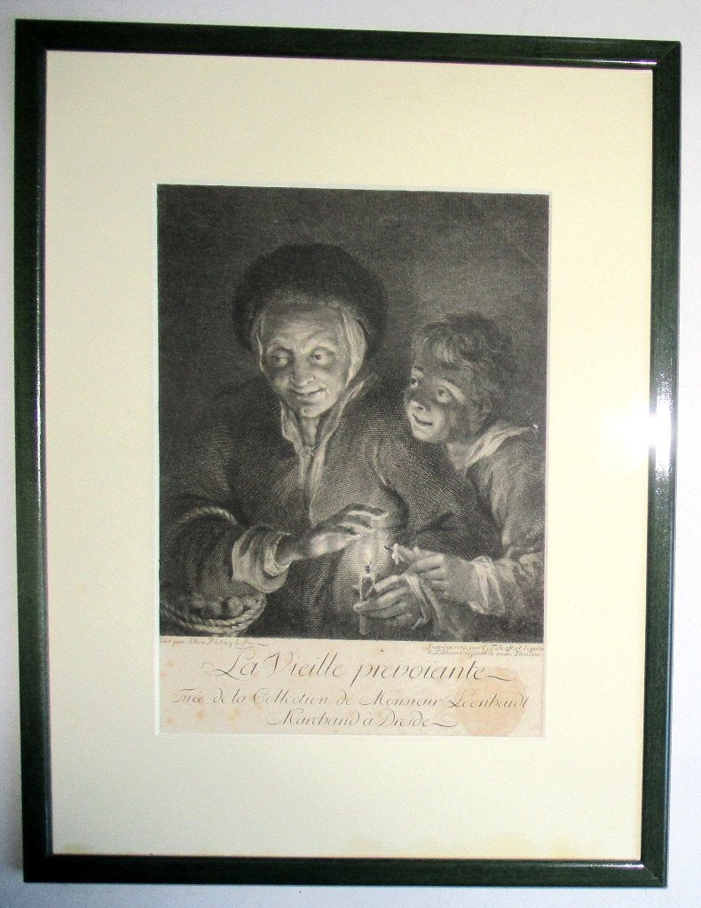 Antiek gravure naar een schilderij van Rubens van 1770., Antiek en Kunst, Ophalen of Verzenden