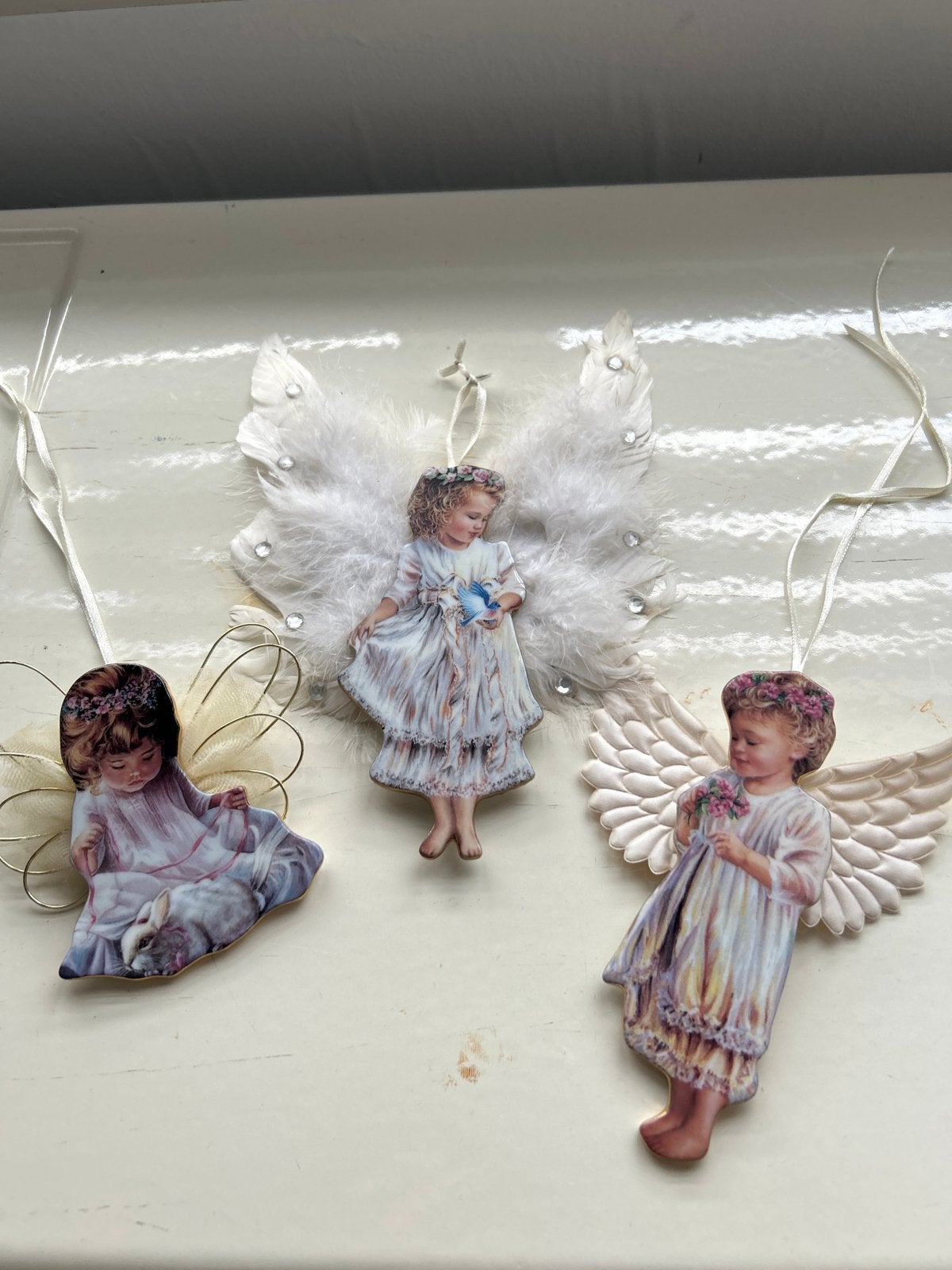 Set van 3 Vintage Engelen Ornamenten - Heaven's Little Angel, Diversen, Ophalen of Verzenden, Zo goed als nieuw