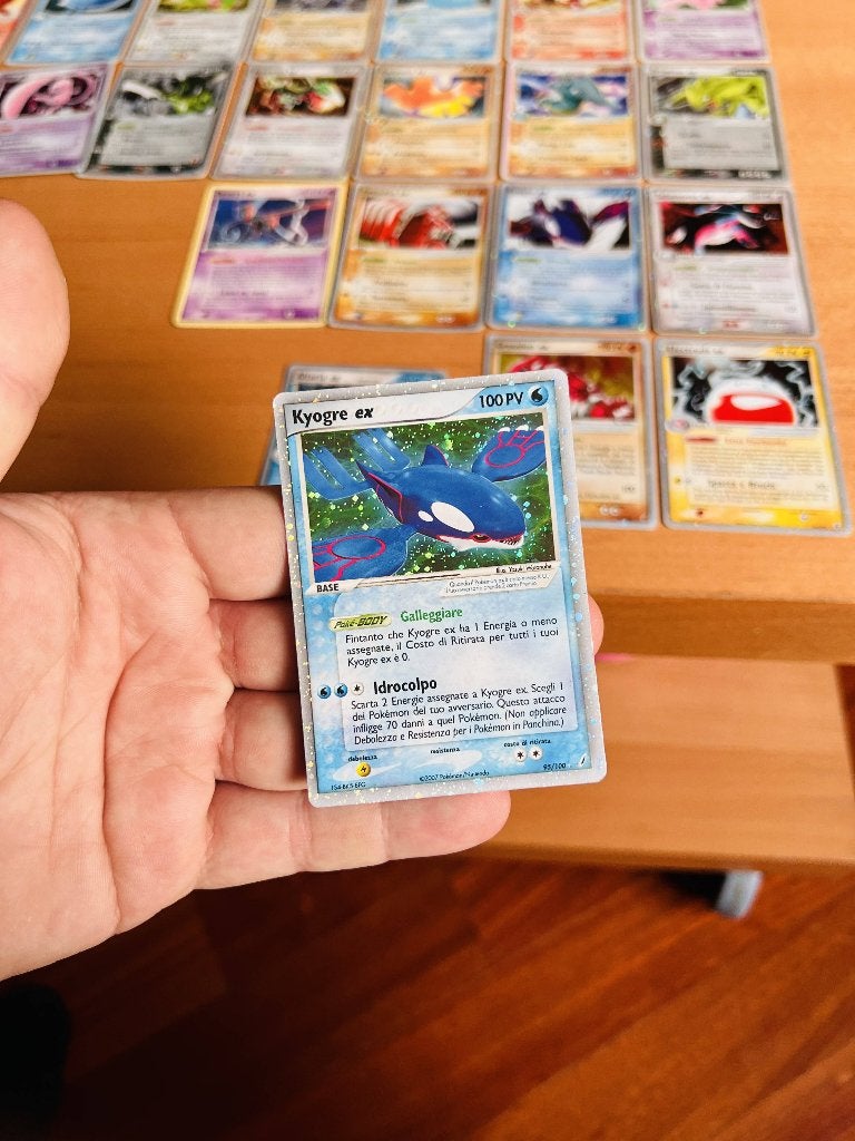 Kyogre Ex 95/100 Ex Crystal Guardians Pokemon, Verzenden, Zo goed als nieuw, Losse kaart, Foil