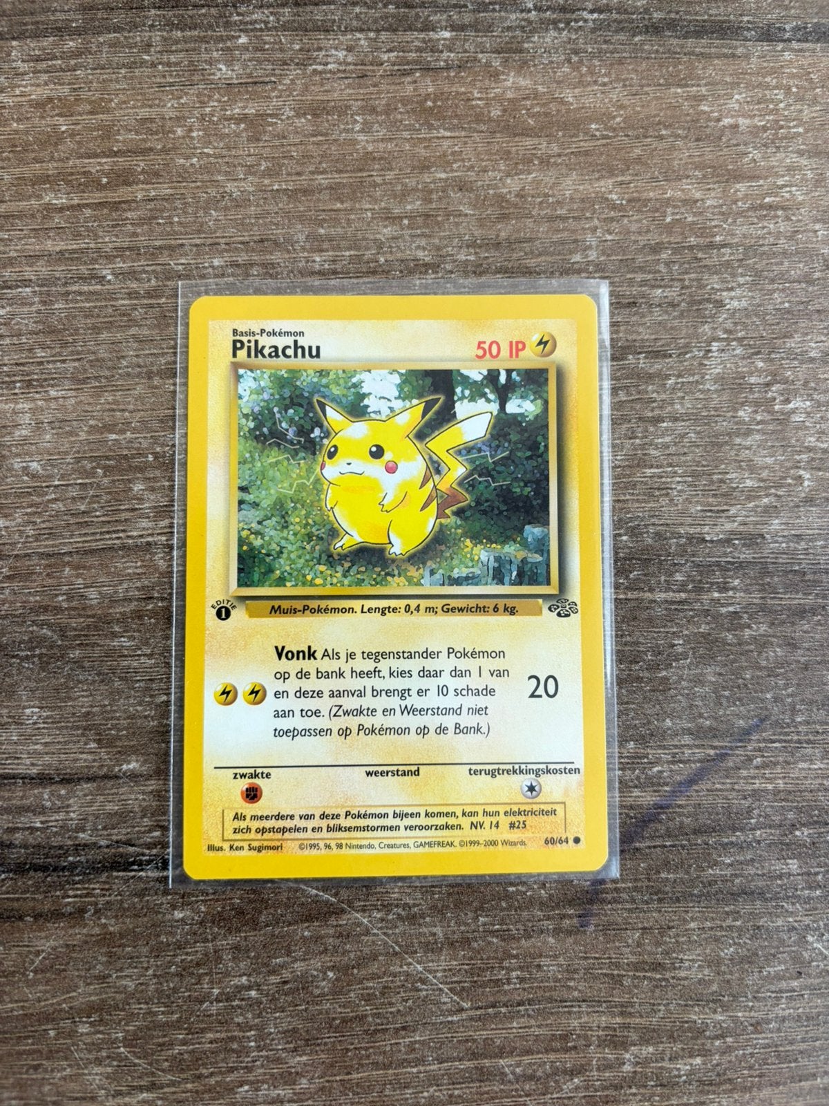 Pikachu jungle 60/64 NL, Ophalen of Verzenden, Zo goed als nieuw