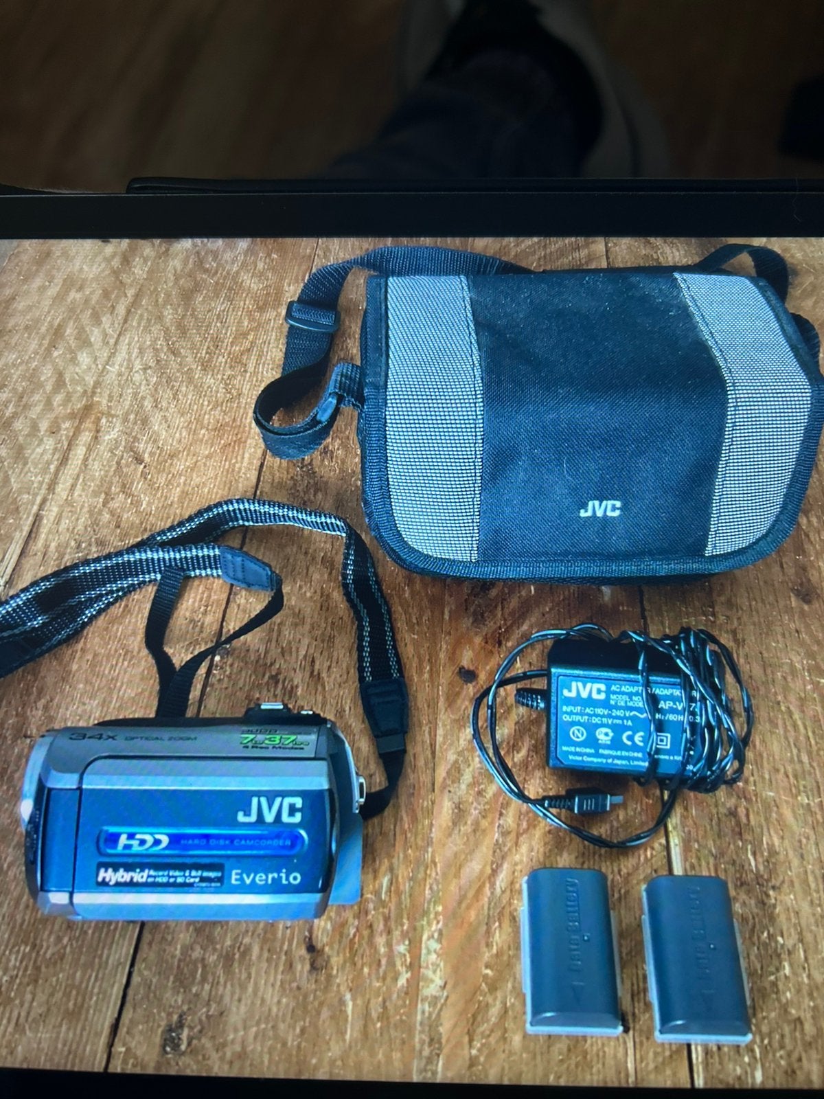 JVC CAMCORDER EVERIO met harde schijf, Harde schijf, JVC, 20x of meer, Ophalen of Verzenden