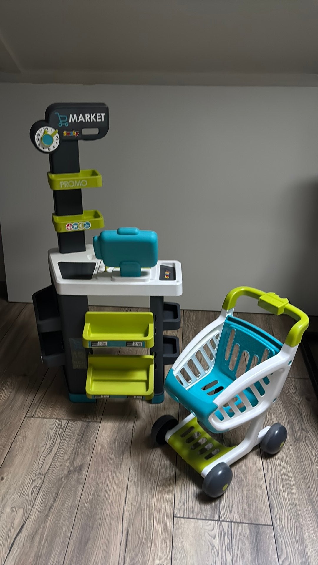 Speelgoed kassa met winkelwagen smoby, Ophalen, Gebruikt