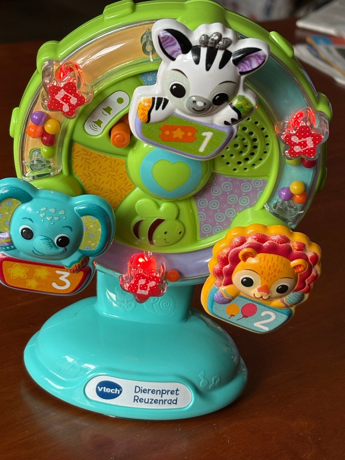 VTech Dierenpret Reuzenrad - Interactief babyspeelgoed, Ophalen of Verzenden, Zo goed als nieuw, Overige typen, Met licht