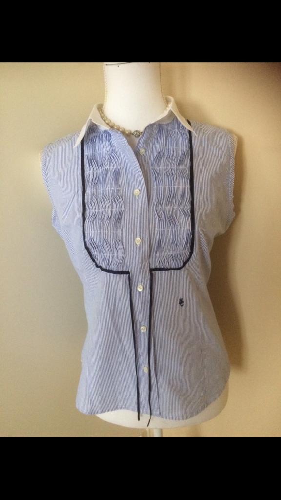 Leuke blouse van Henry Cottons by Purdey maat 40, Ophalen of Verzenden, Zo goed als nieuw, Maat 38/40 (M), Blauw