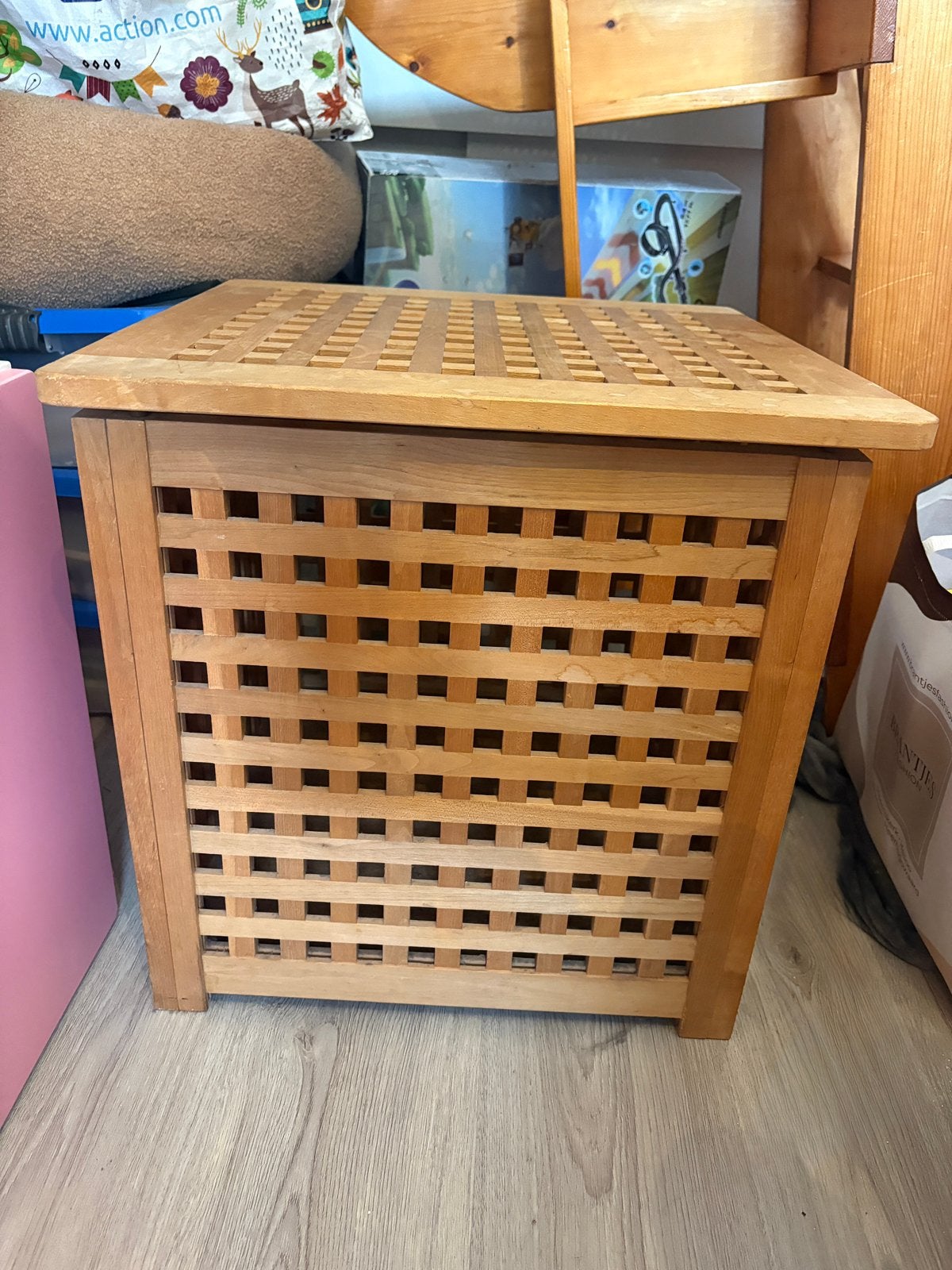 Ikea Hol opbergkist, Hout, Gebruikt, Ophalen of Verzenden, Landelijk