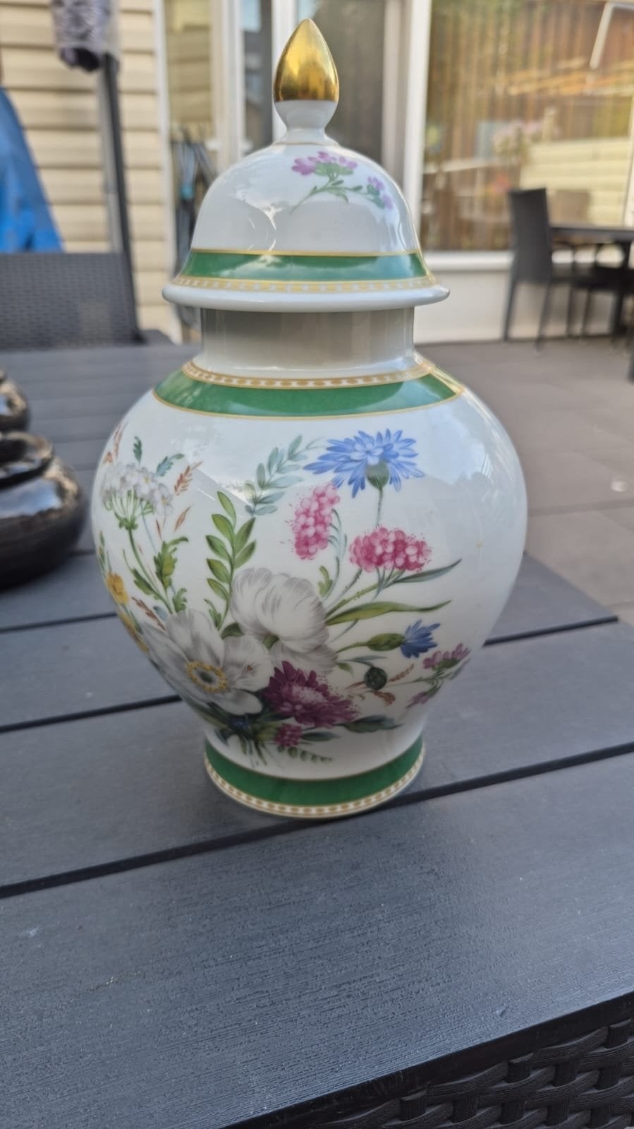 Kaiser Porseleinen Gemberpot met Bloemenmotief, Ophalen