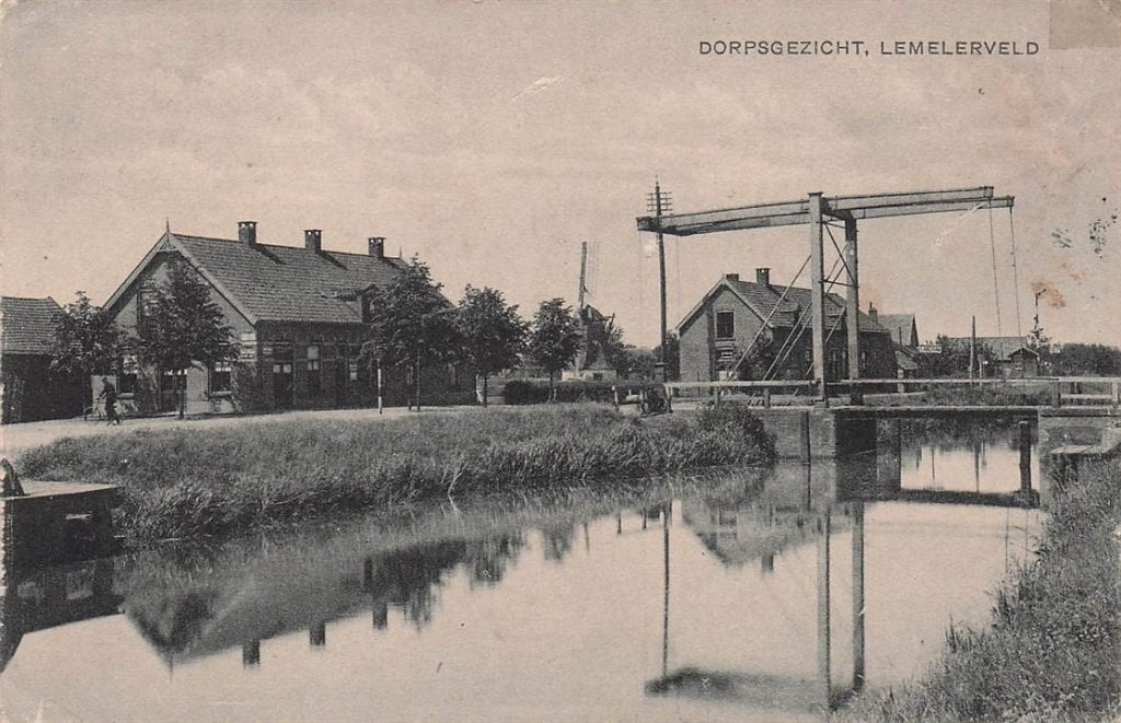 702-112-033 Dorpsgezicht Lemelerveld, Verzenden, Voor 1920, Overijssel