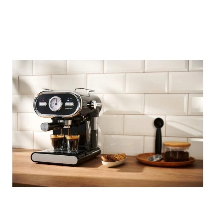 Silvercrest Espressomachine - Zo goed als nieuw, Witgoed en Apparatuur, Koffiezetapparaten, Gebruikt, Espresso apparaat, Gemalen koffie