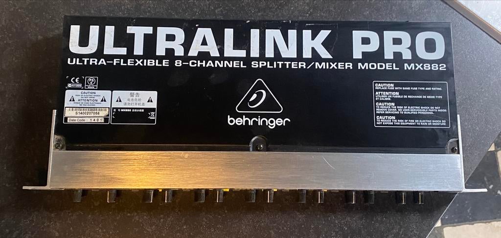 Behringer Ultralink Pro MX882 - 8-kanaals splitter/mixer, Ophalen of Verzenden, Gebruikt, 5 tot 10 kanalen