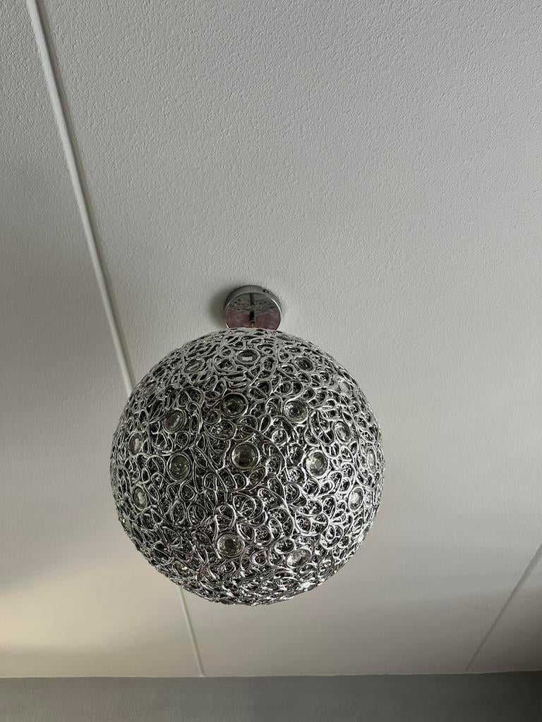 Plafondlamp 2x, Ophalen of Verzenden, Zo goed als nieuw, Metaal, Minder dan 50 cm