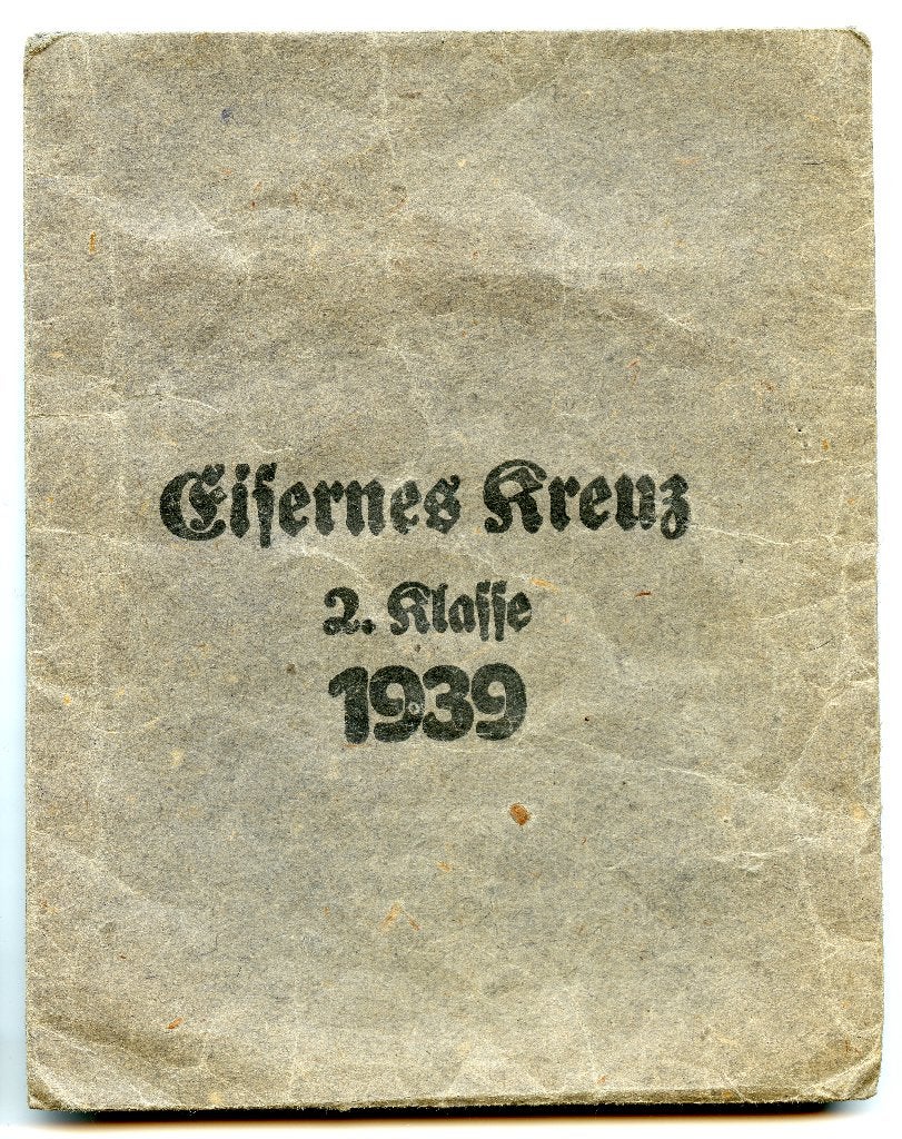 EK2 Verleihungstüte / zakje, Verzamelen, Ophalen of Verzenden, Duitsland, Lintje, Medaille of Wings
