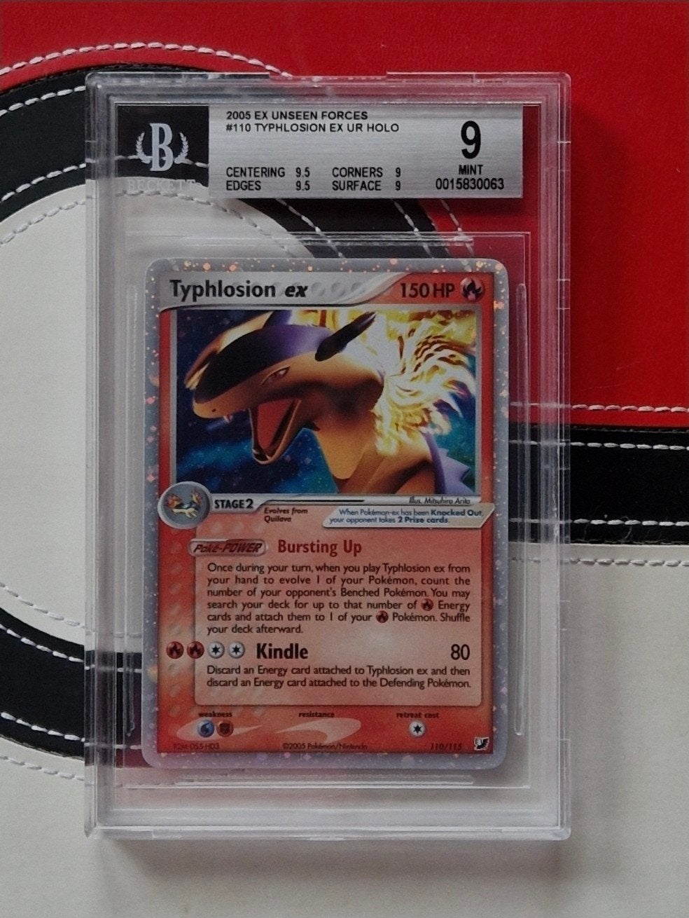 Typhlosion EX UR Holo 2005 - BGS 9 Mint Pokémon Kaart, Ophalen of Verzenden, Nieuw, Losse kaart