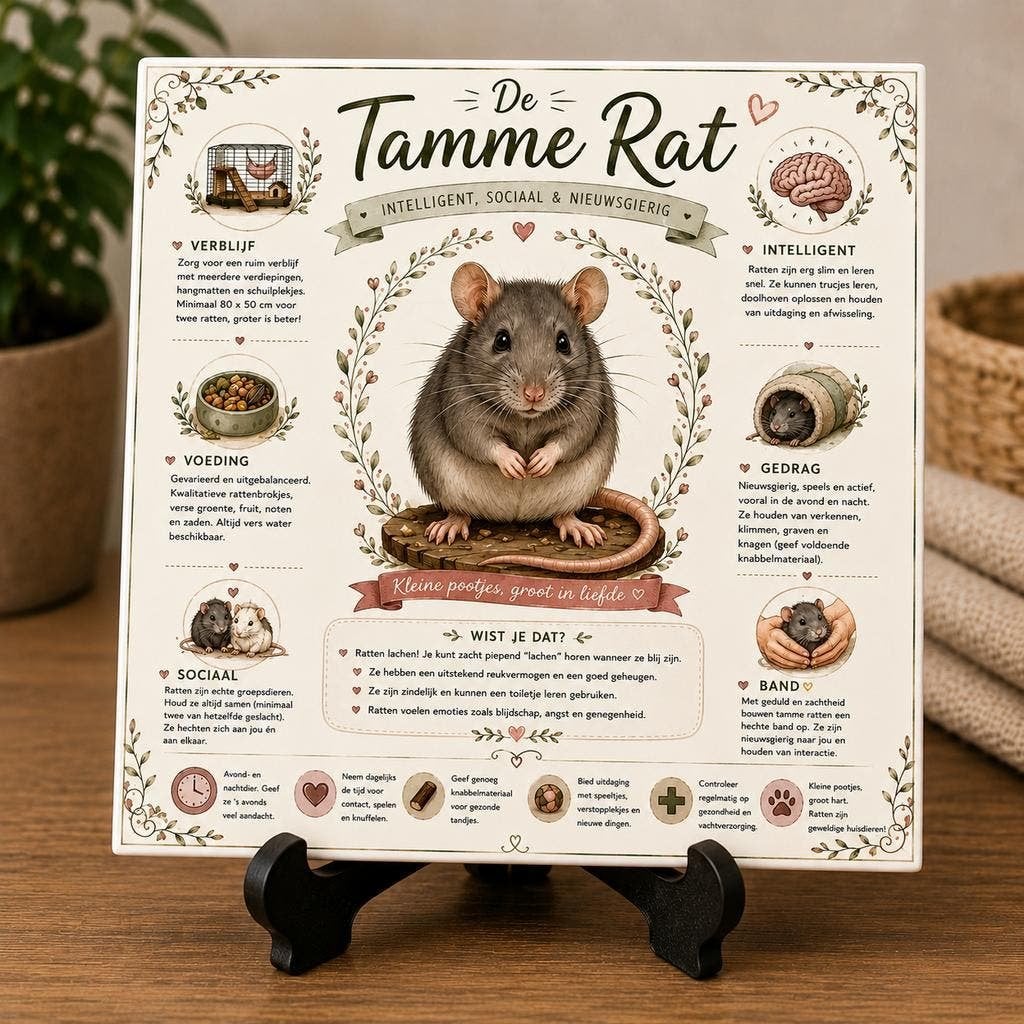 Tamme Rat - Infographic Tegel, Verzenden, Nieuw