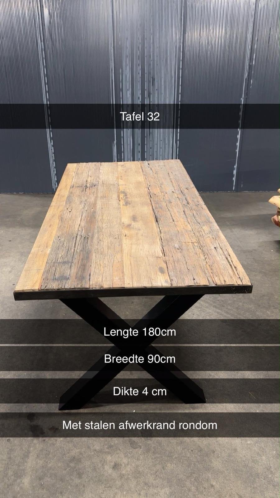 Eettafel met poten nieuw! 180cm, 5 keuze poten, Ophalen of Verzenden, Zo goed als nieuw, Rechthoekig