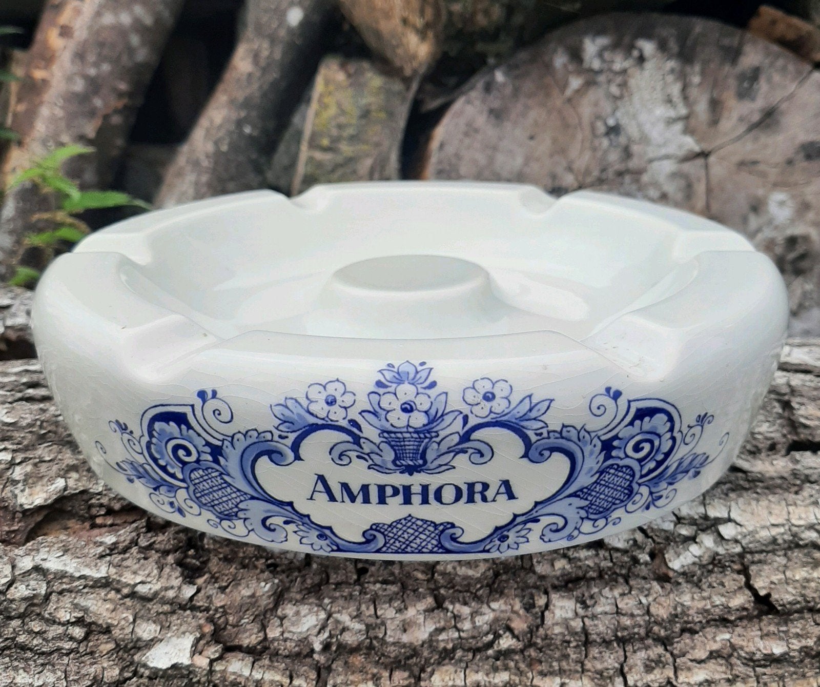 AMPHORA - Pijptabak - Asbak - (Delftsblauw / tabak pijp), Ophalen of Verzenden, Zo goed als nieuw, Asbak