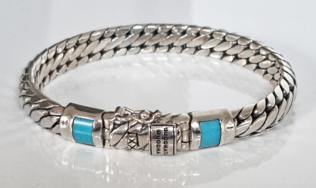 Buddha to Buddha Ben XS Stone Turquoise armband €120 korting, Sieraden, Tassen en Uiterlijk, Armbanden, Ophalen of Verzenden, Nieuw