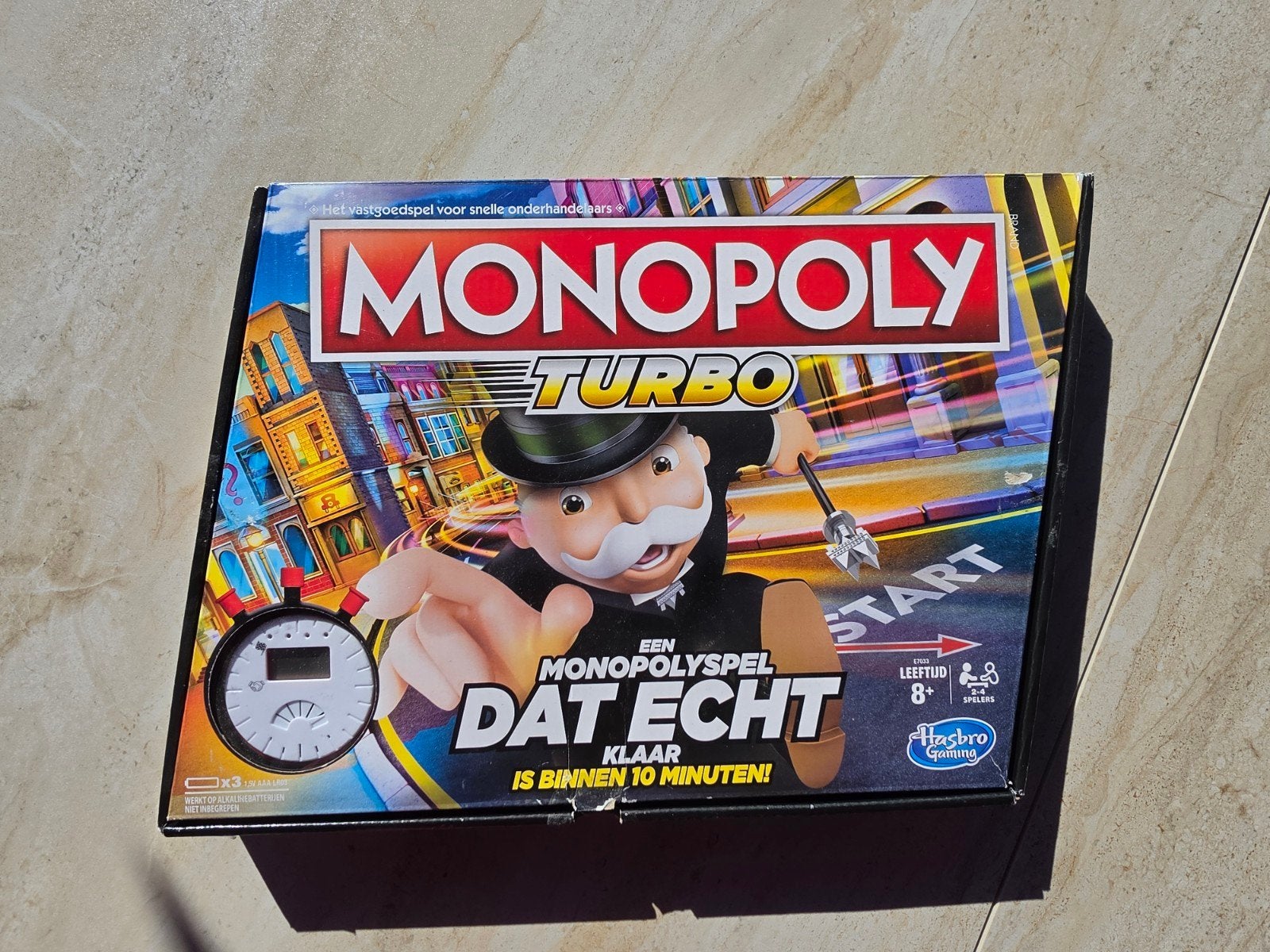 Monopoly Turbo Spel - Nieuw en Onbespeeld!, Drie of vier spelers, Ophalen of Verzenden, Nieuw, Hasbro