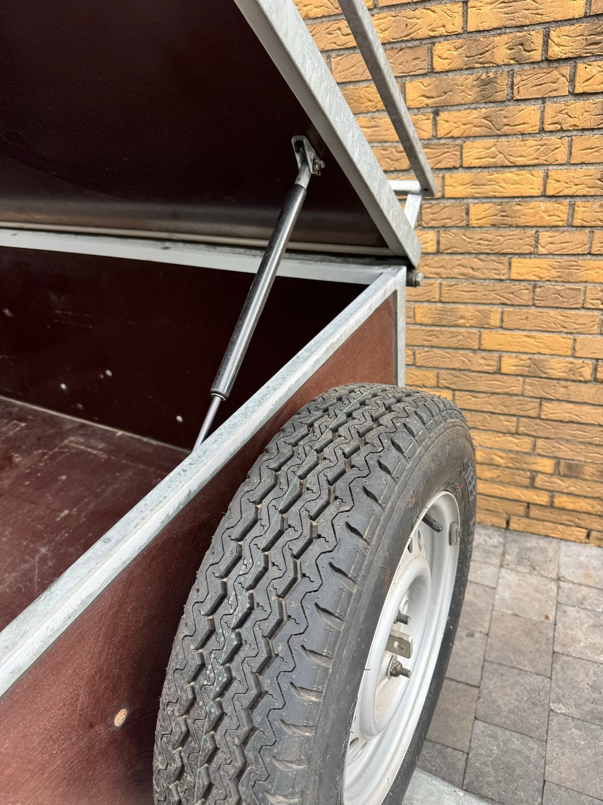 Bagage aanhanger nieuwe wielen en klep met gasveer, Auto diversen, Aanhangers en Bagagewagens, Ophalen, Gebruikt