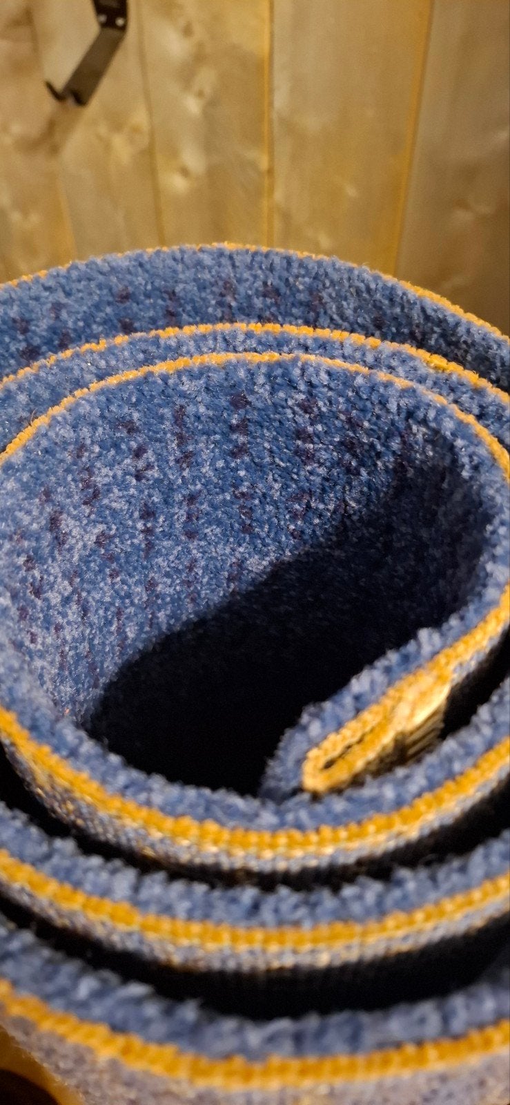 Blauw kleed gratis!, Huis en Inrichting, Stoffering | Tapijten en Kleden, Ophalen, Gebruikt, 100 tot 150 cm, Blauw