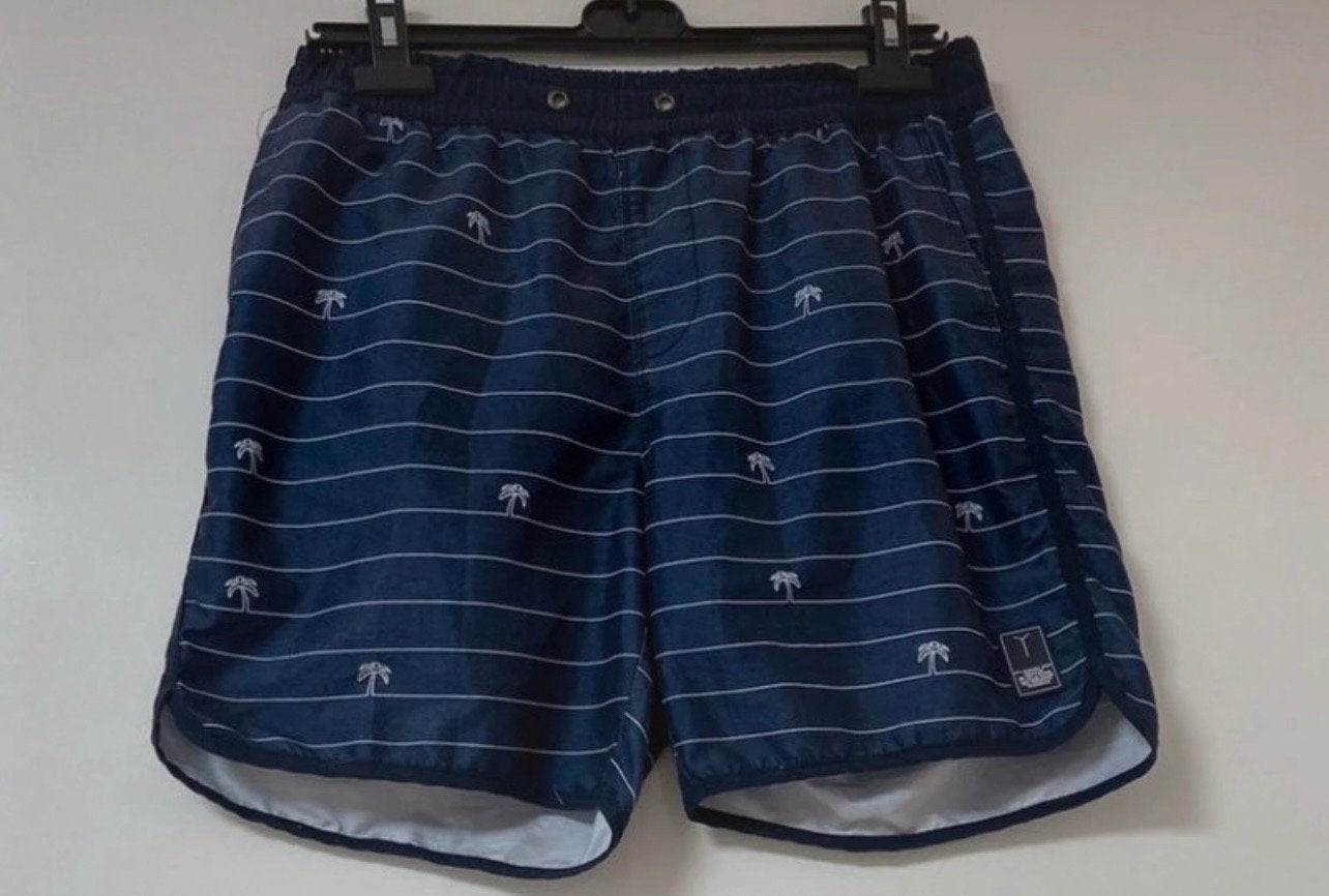 Zwemshort met palmboomprint en strepen maat M, Kleding | Heren, Ophalen of Verzenden, Zwemshort