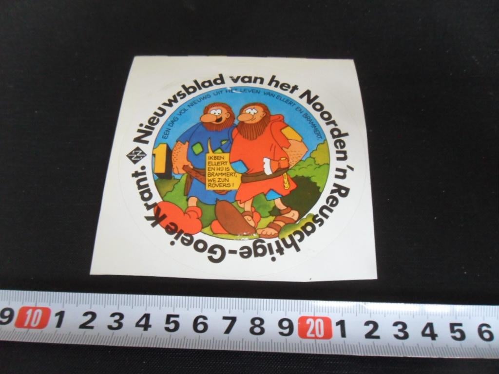 sticker strip 1 ellert en brammert nieuwsblad vh noorden, Verzamelen, Ophalen, Zo goed als nieuw