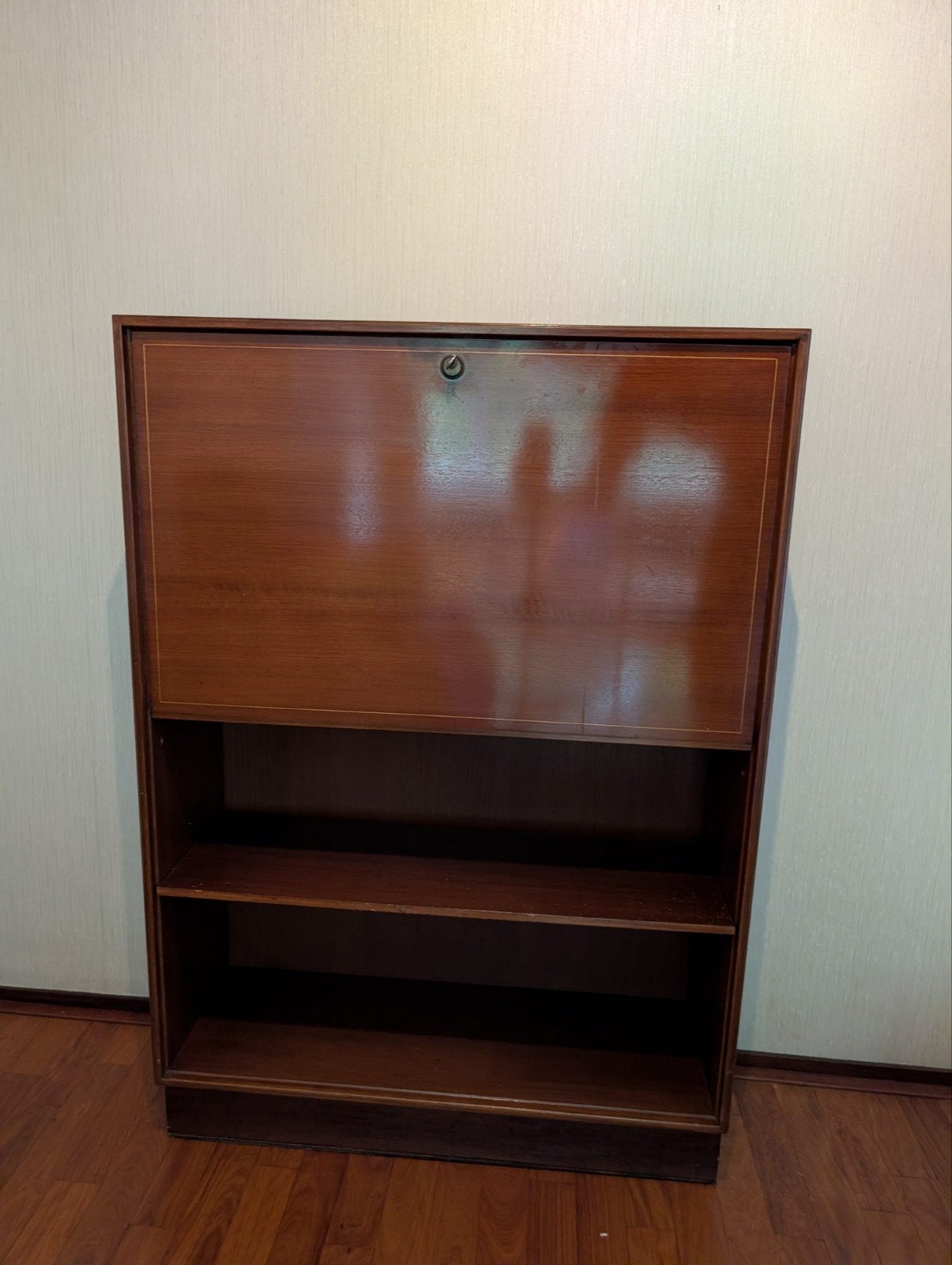 Vintage secretaire/boekenkast - sluiting moet nagekeken, Ophalen, Gebruikt, Vintage, Klassiek, 50 tot 100 cm