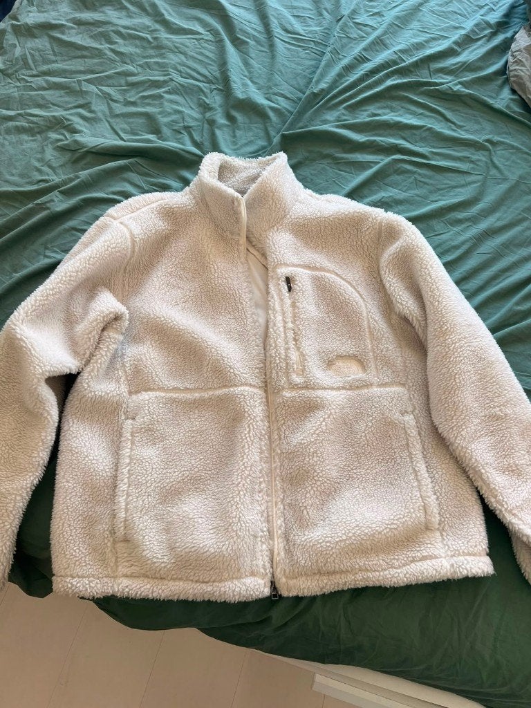 North Face fleece men, Ophalen, Maat 52/54 (L), Wit, Zo goed als nieuw