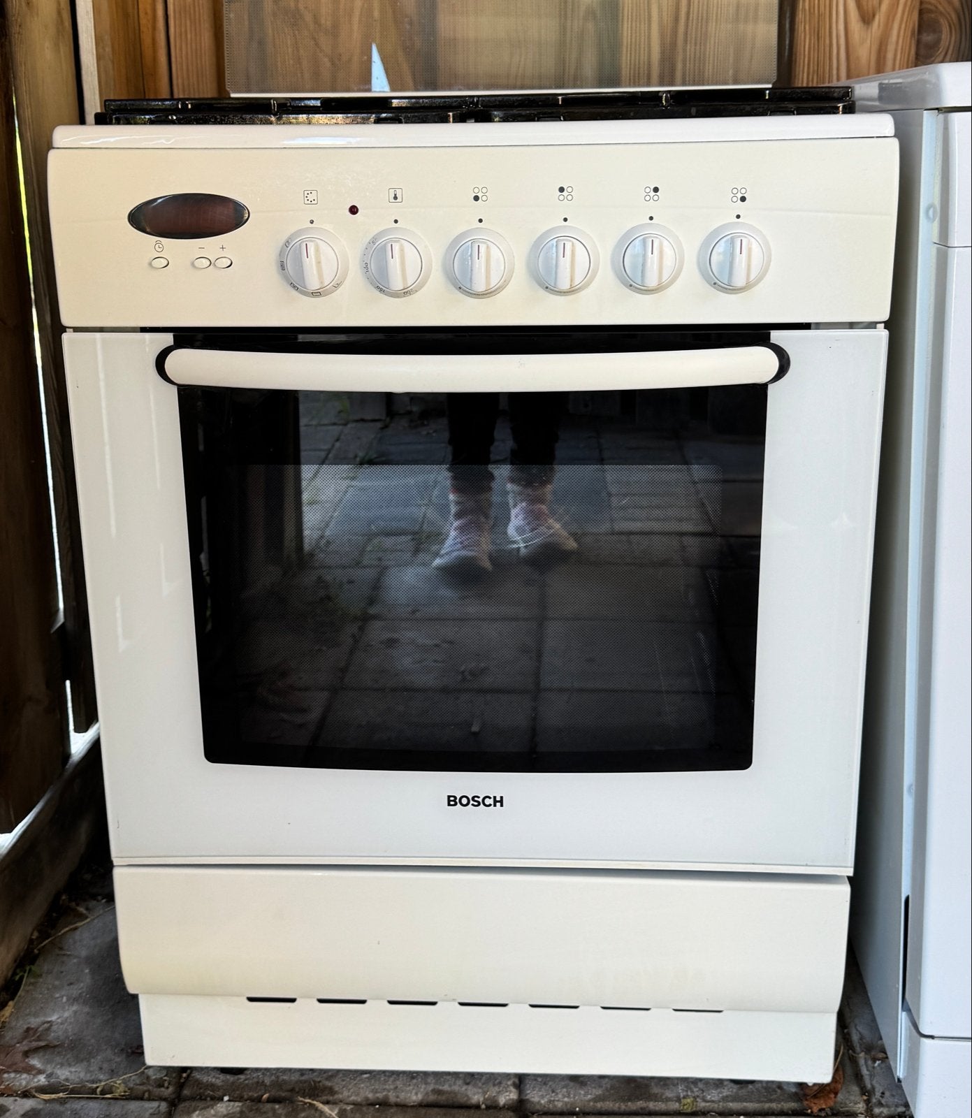 Bosch Vrijstaand Gasfornuis met Oven, Ophalen, Gebruikt, 60 cm of meer, 4 kookzones