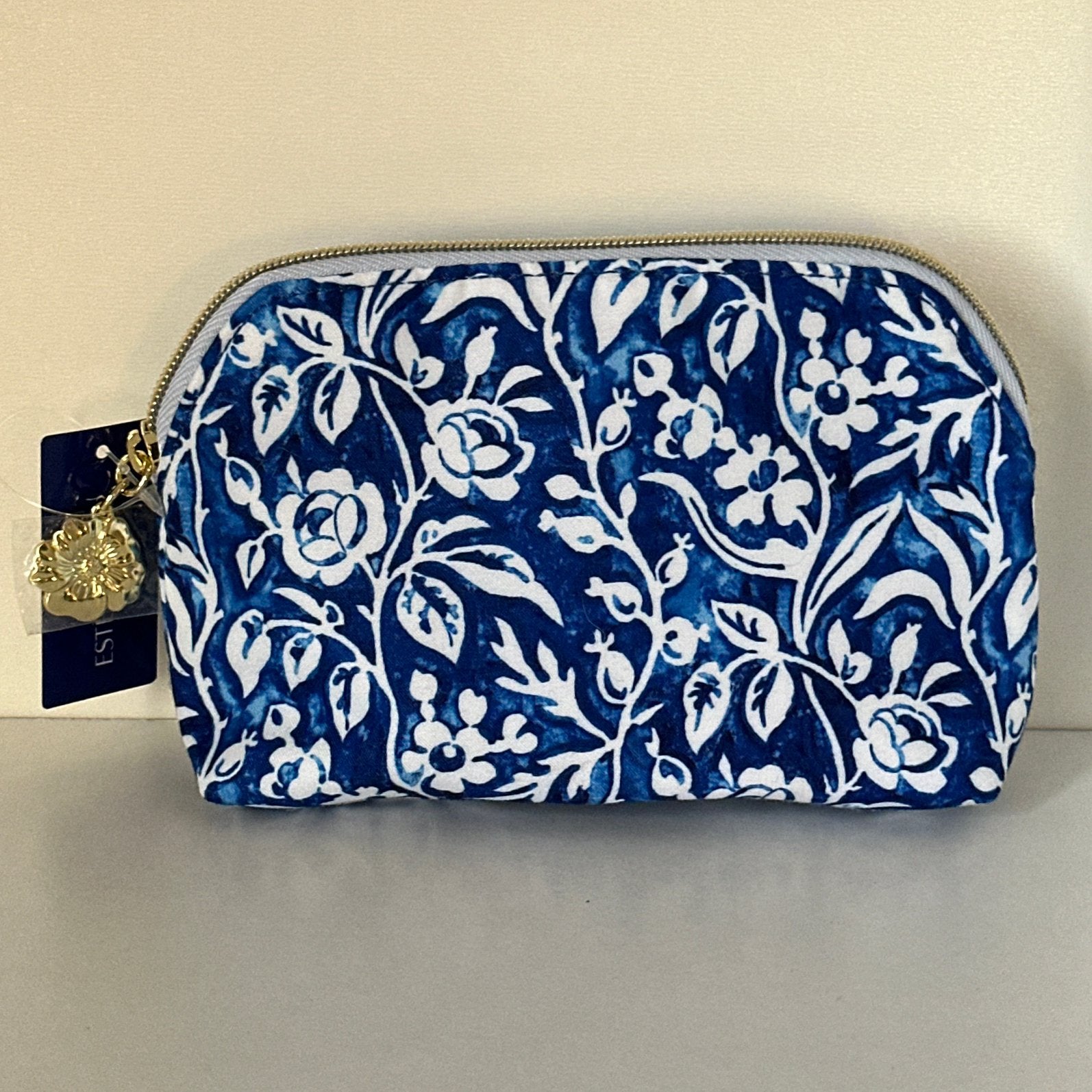 Estee Lauder Toielttasje Blauw/Wit Bloemenprint, Ophalen of Verzenden, Nieuw