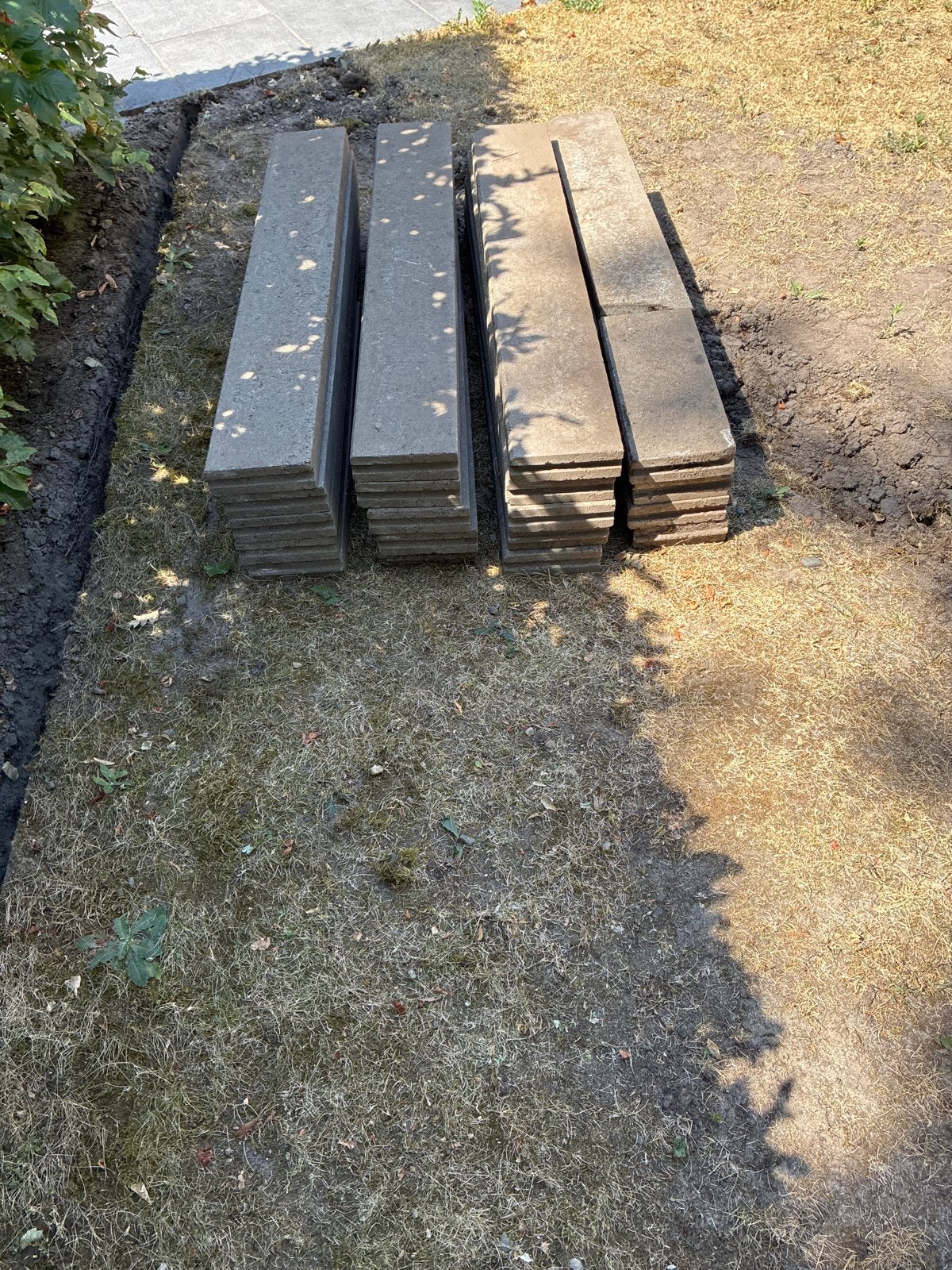 15x Gebruikte betonnen terras banden, Ophalen, Gebruikt, 10 m² of meer, Beton